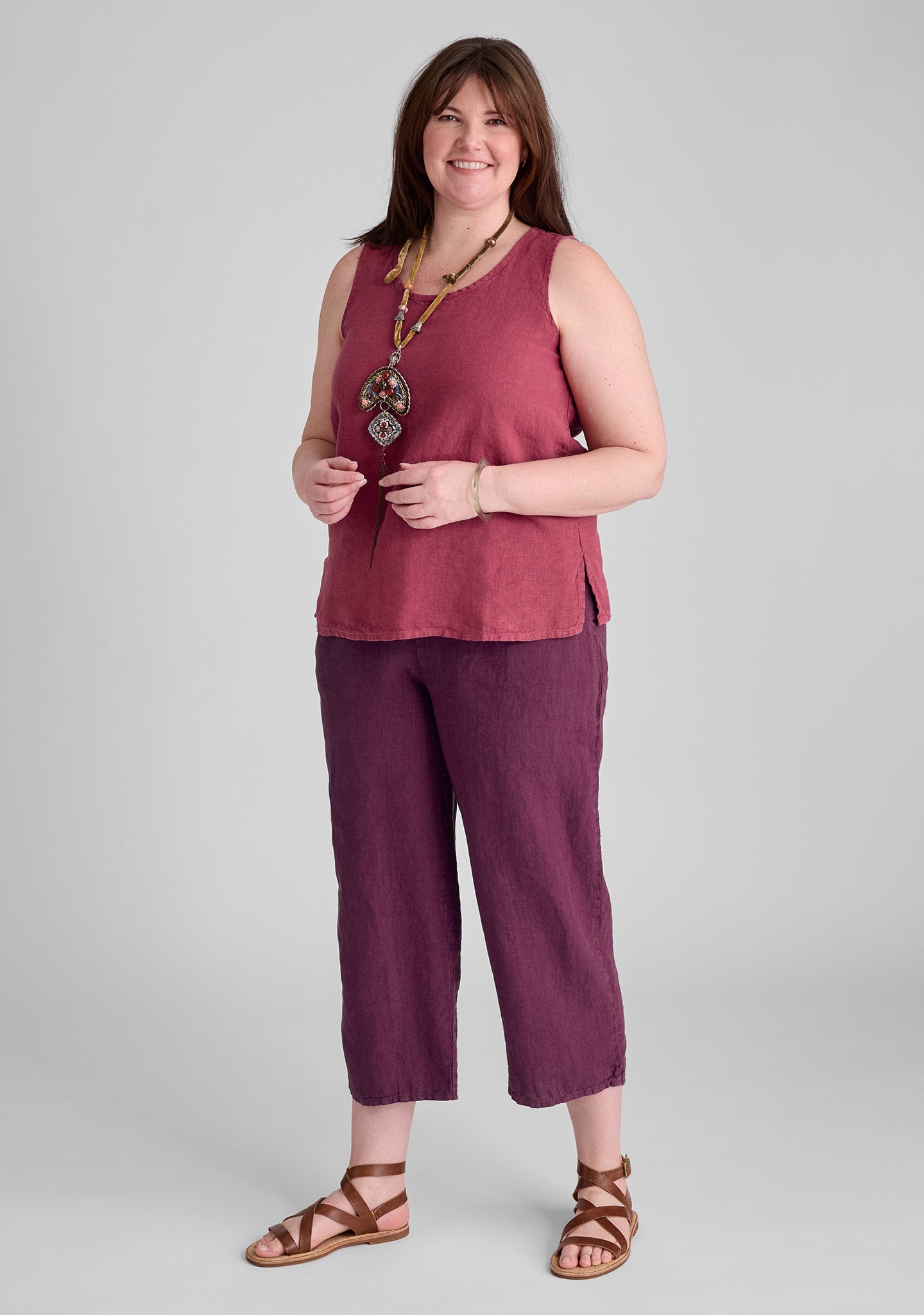 fundamental tank linen tank top details