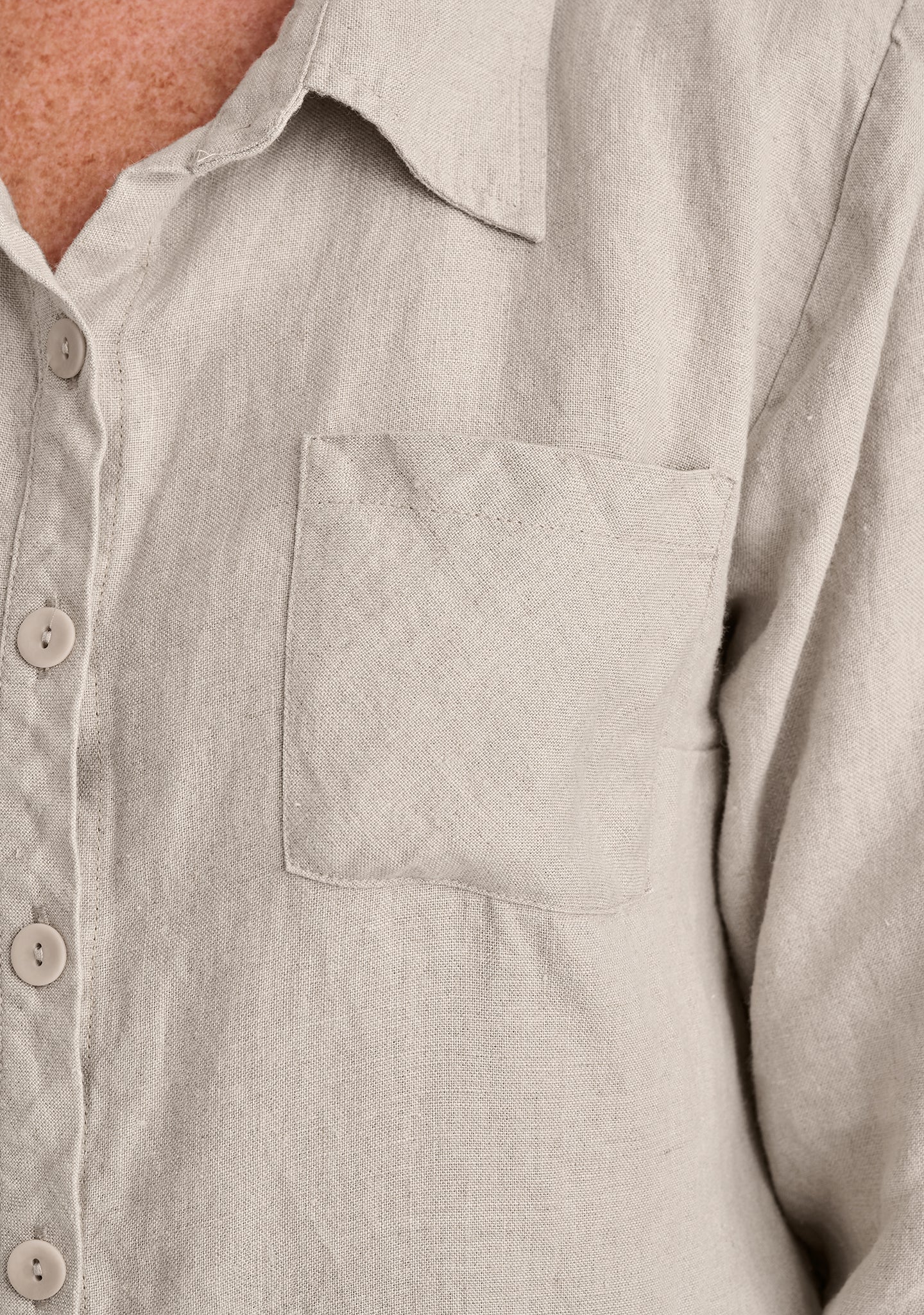 bias back shirt linen shirt details
