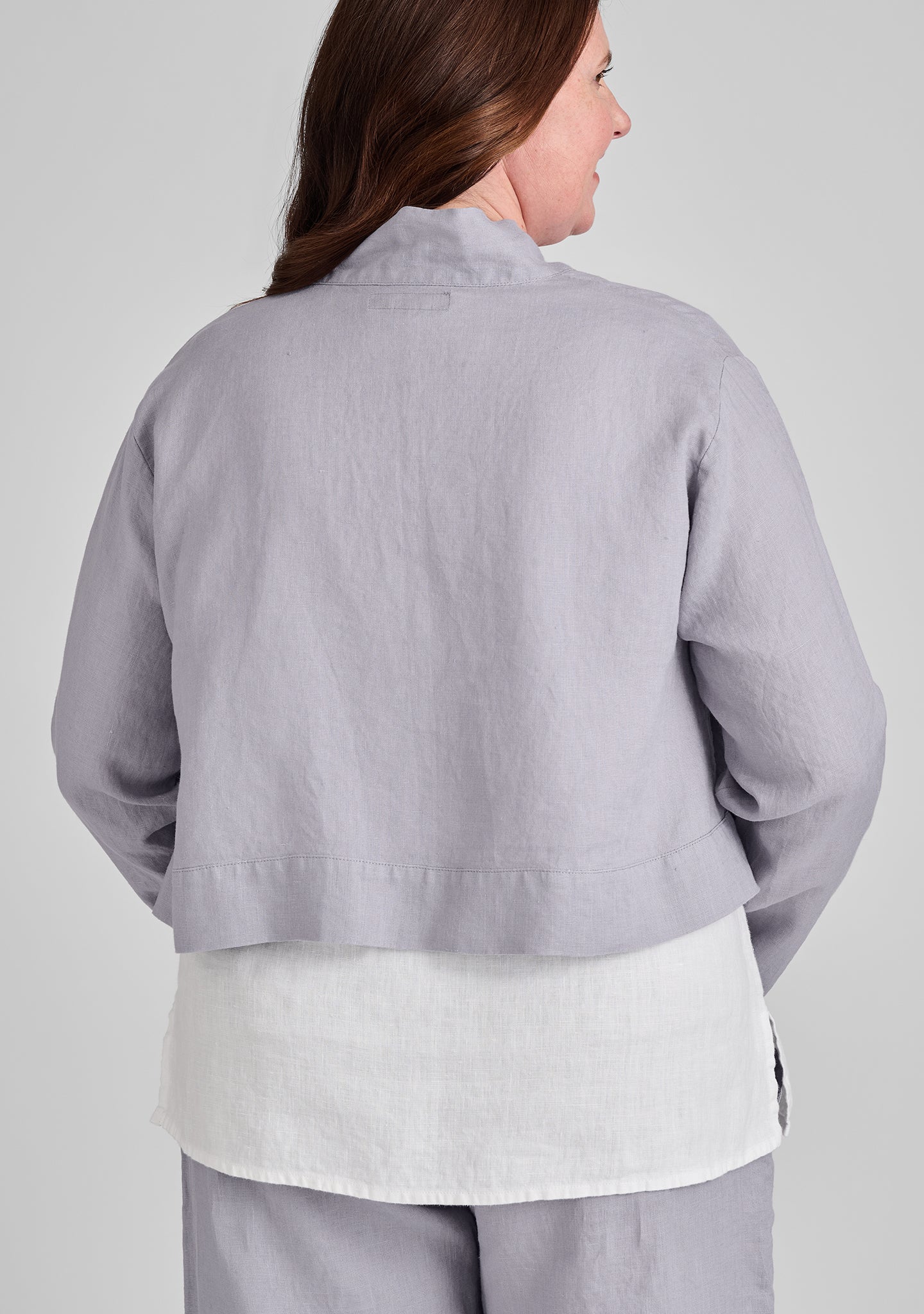 cropped cardigan linen cardigan details