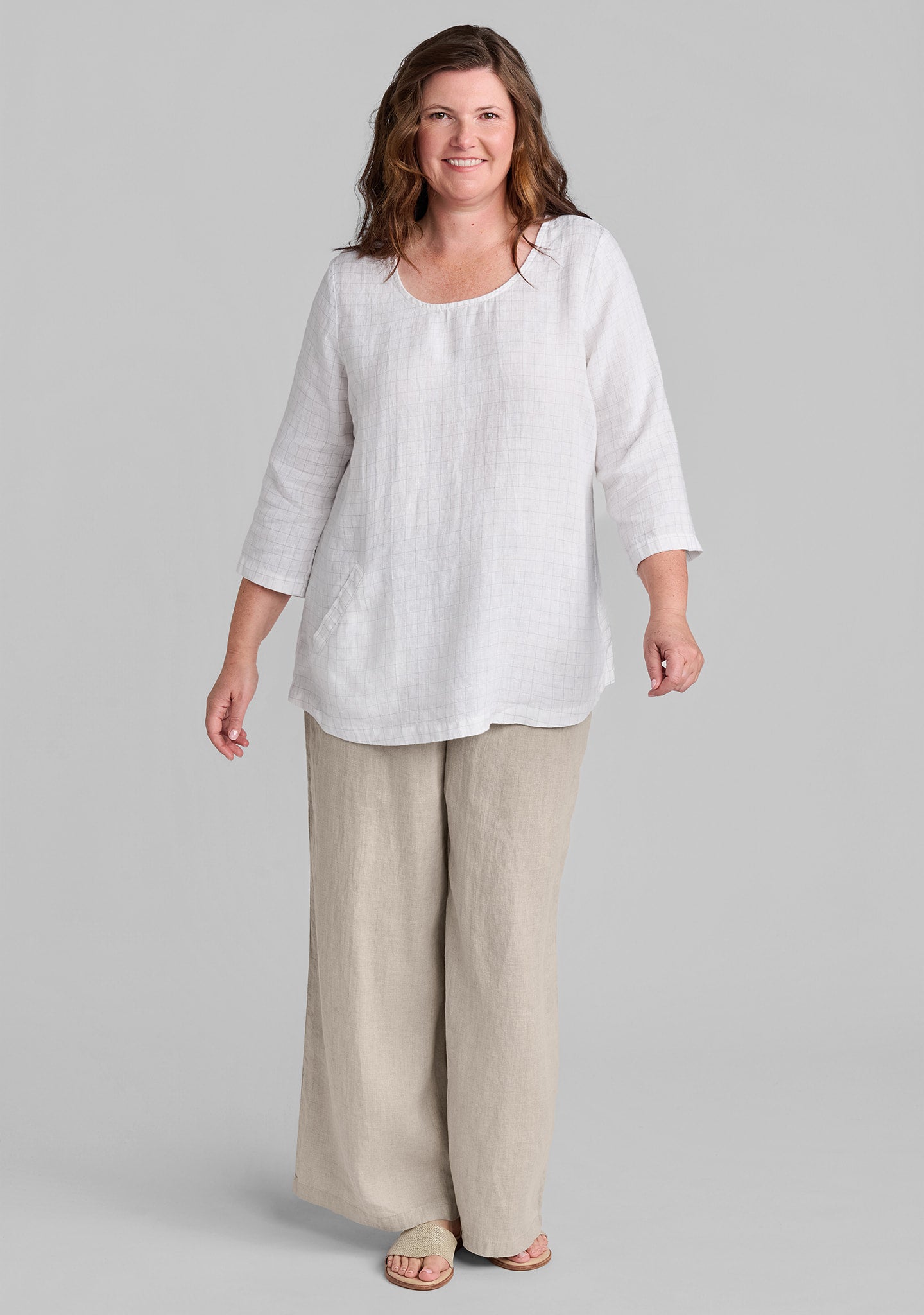 back up tunic linen tunic details