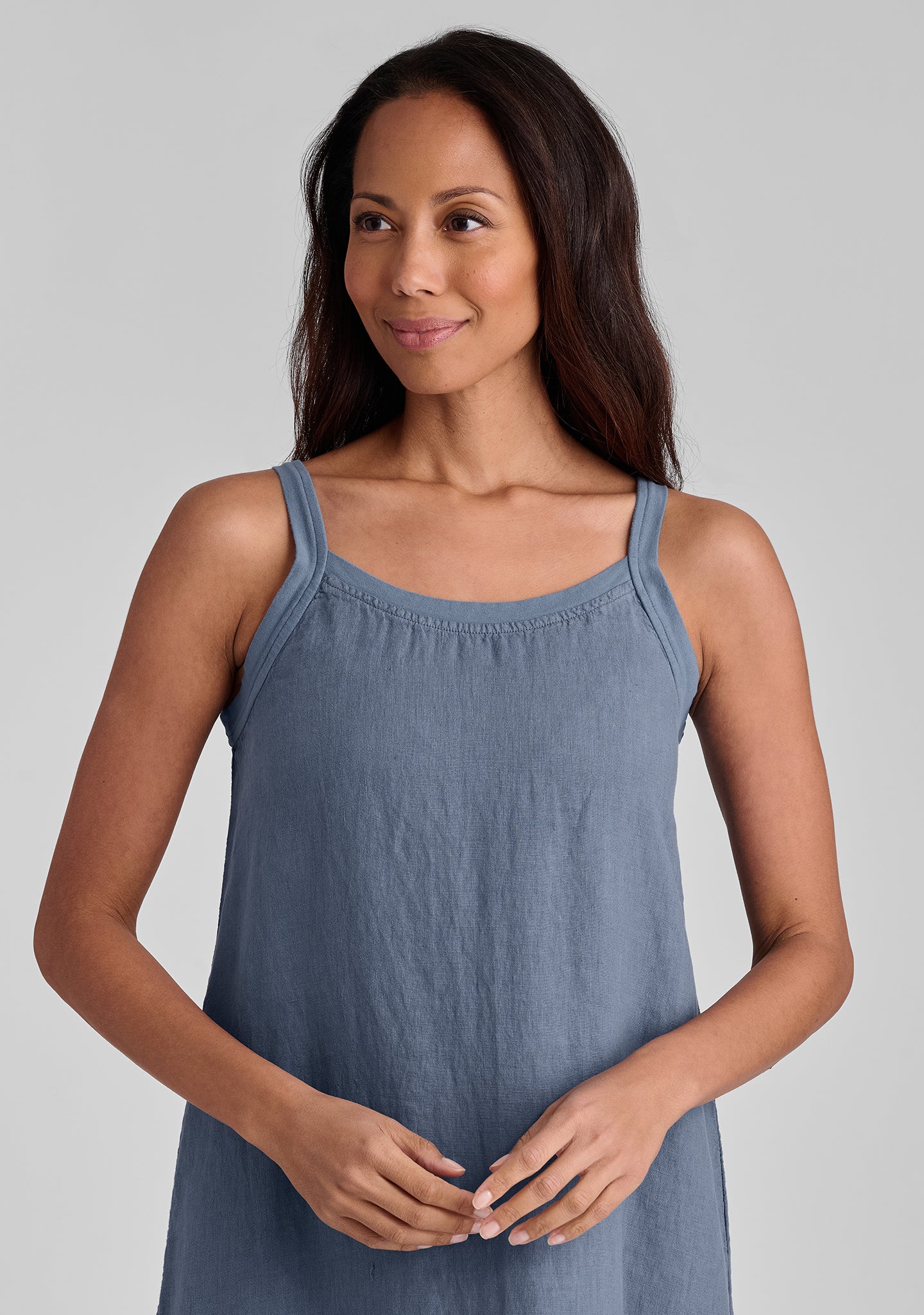 maxi dress linen dress details