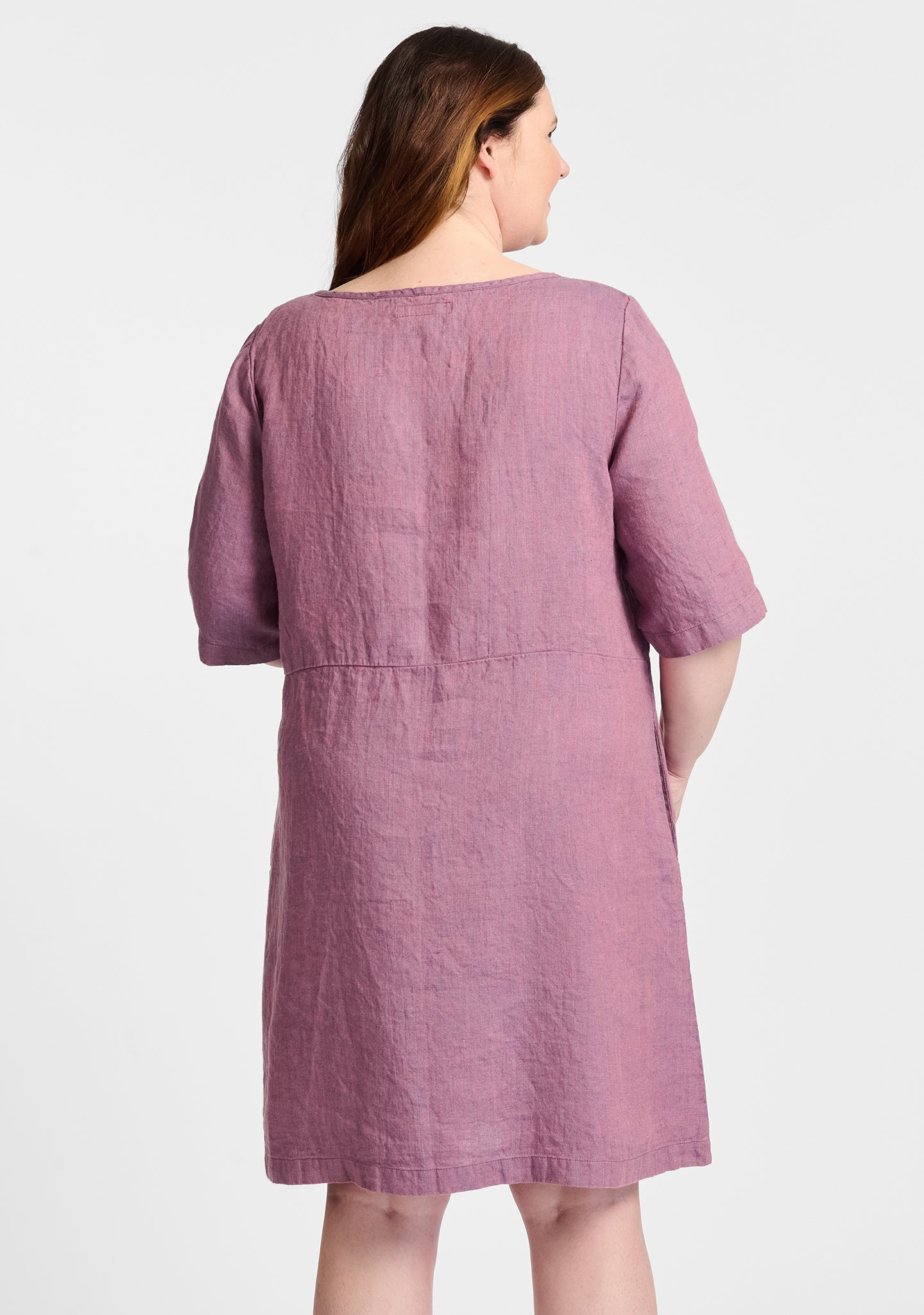 simple dress linen shift dress details