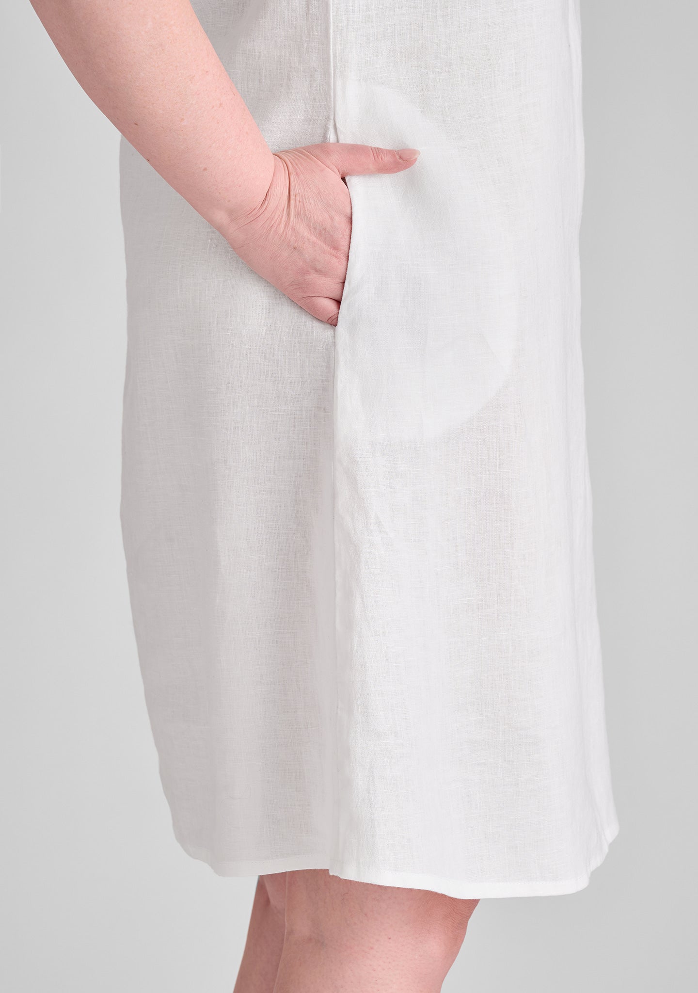 tao dress linen shift dress details