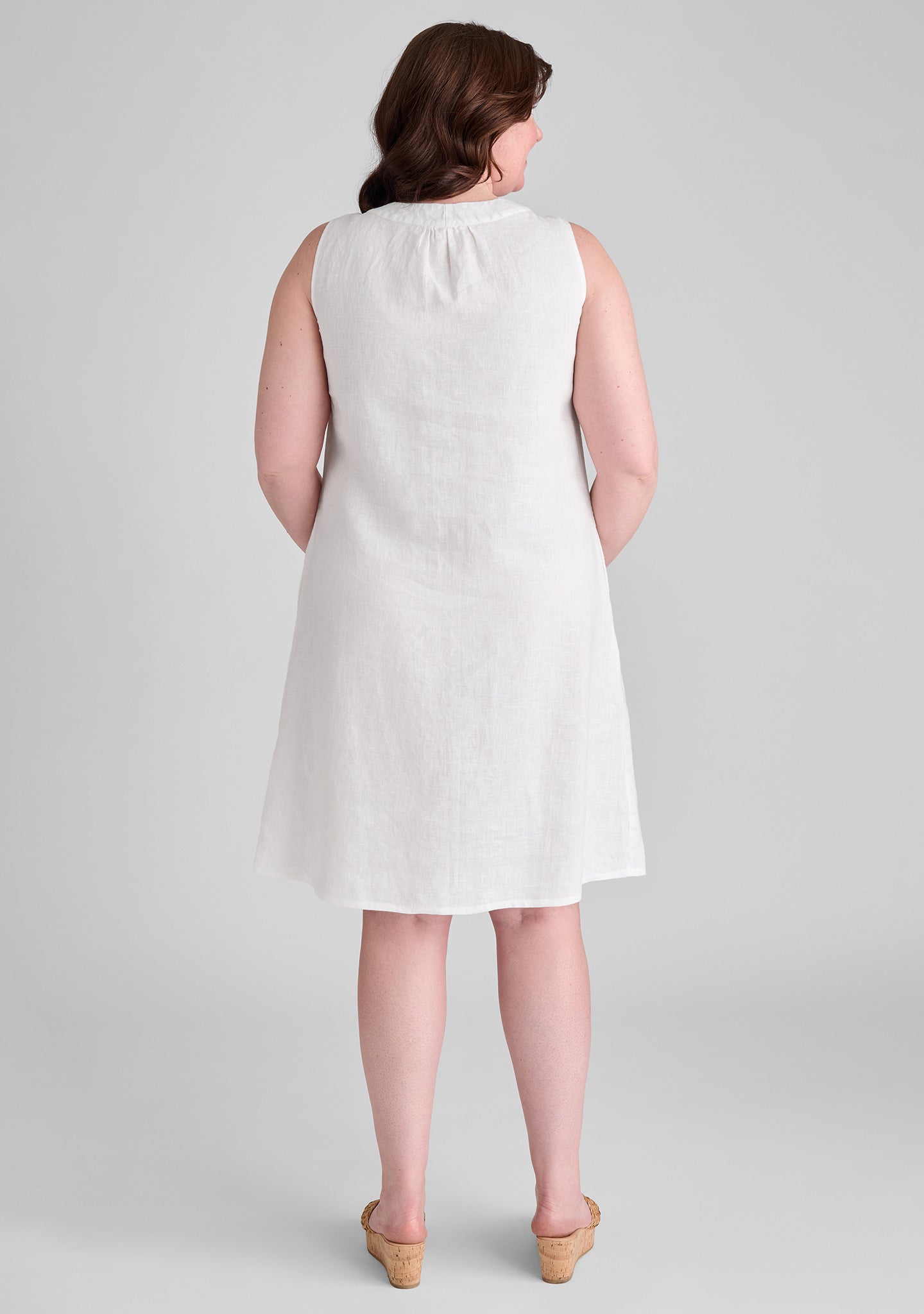tao dress linen shift dress details