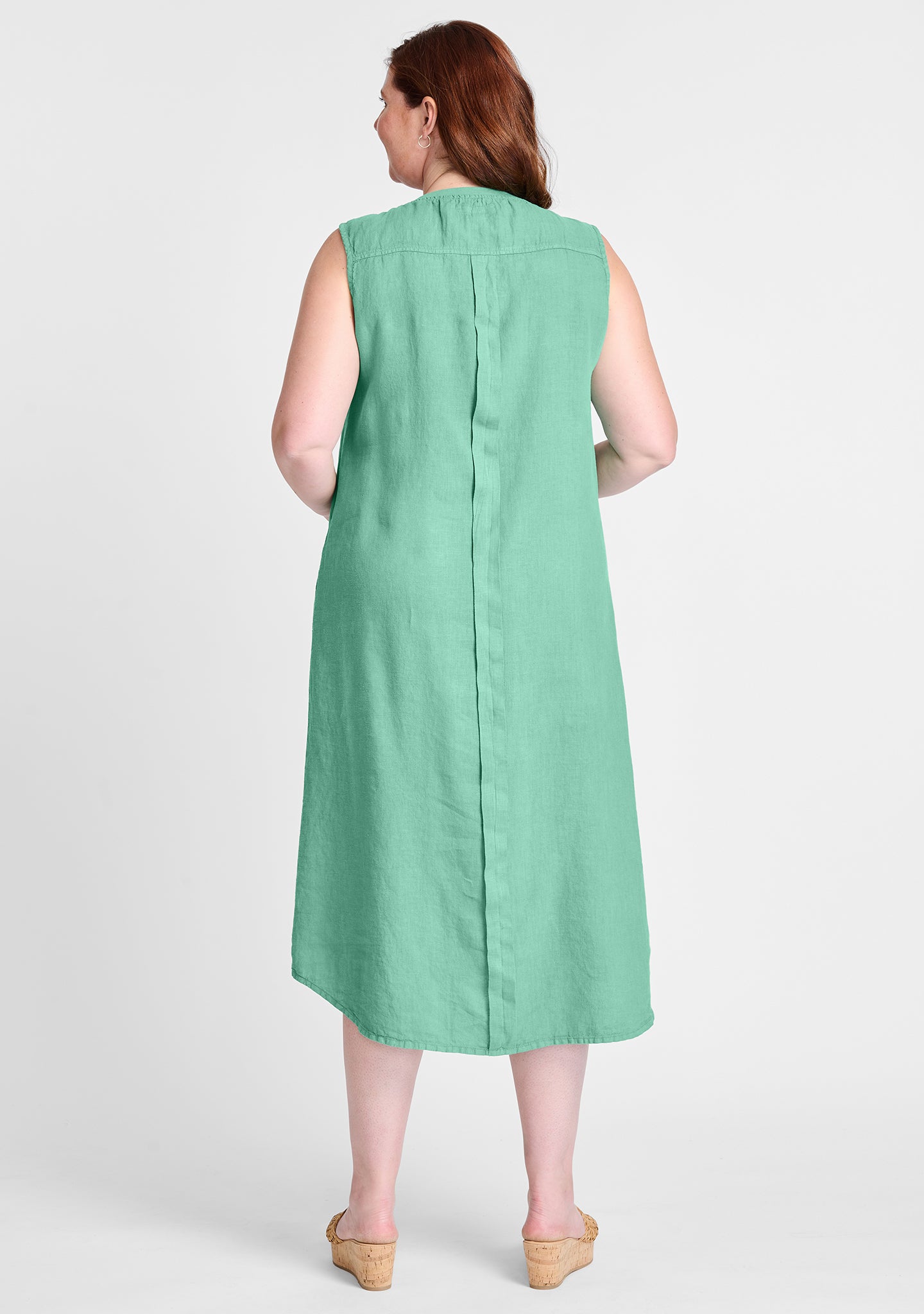 high line dress linen maxi dress details