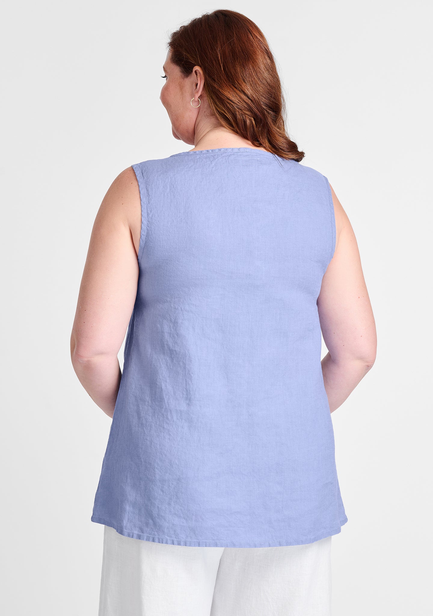 layer tank linen tank top details