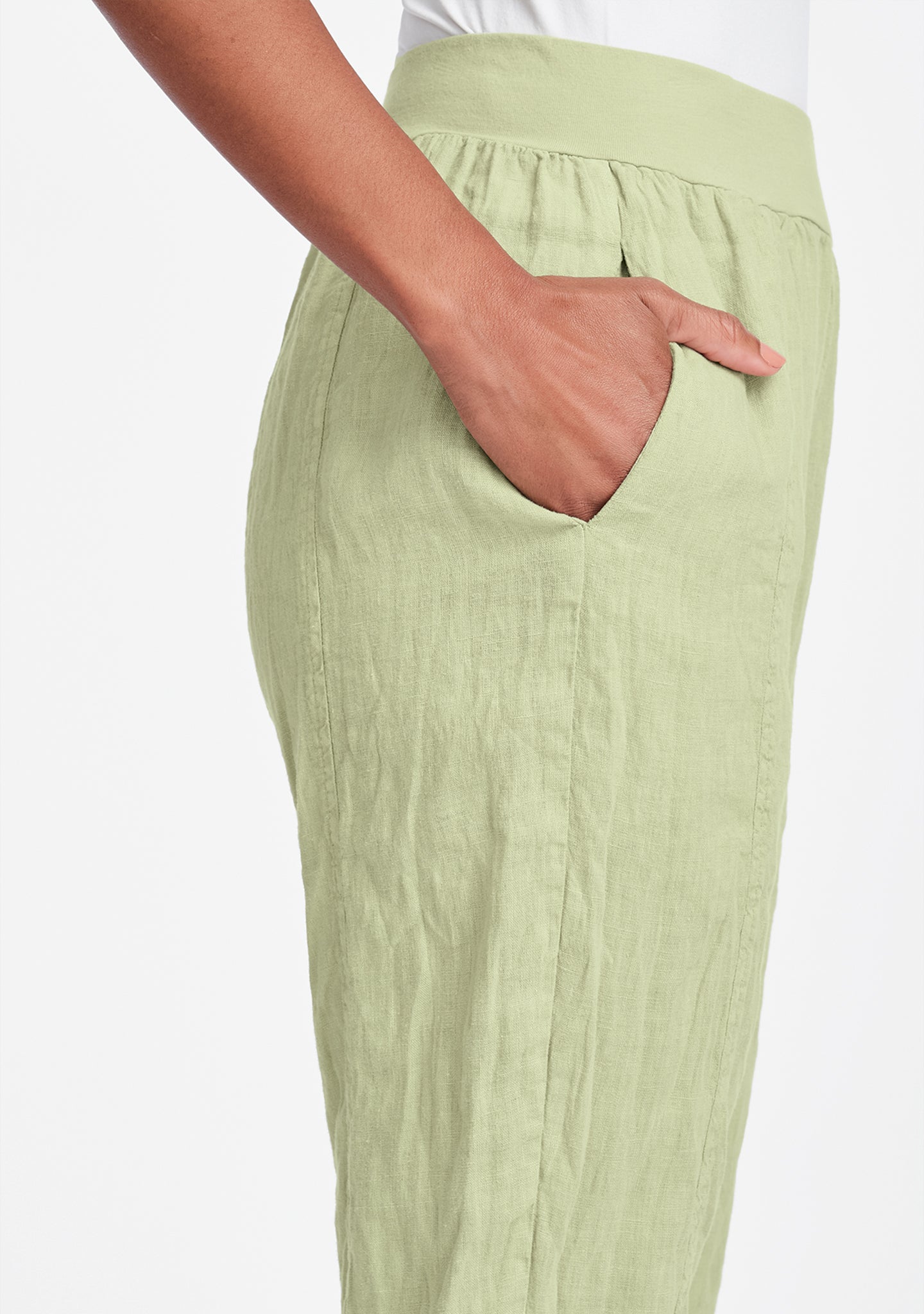 nouveau pant linen drawstring pants details