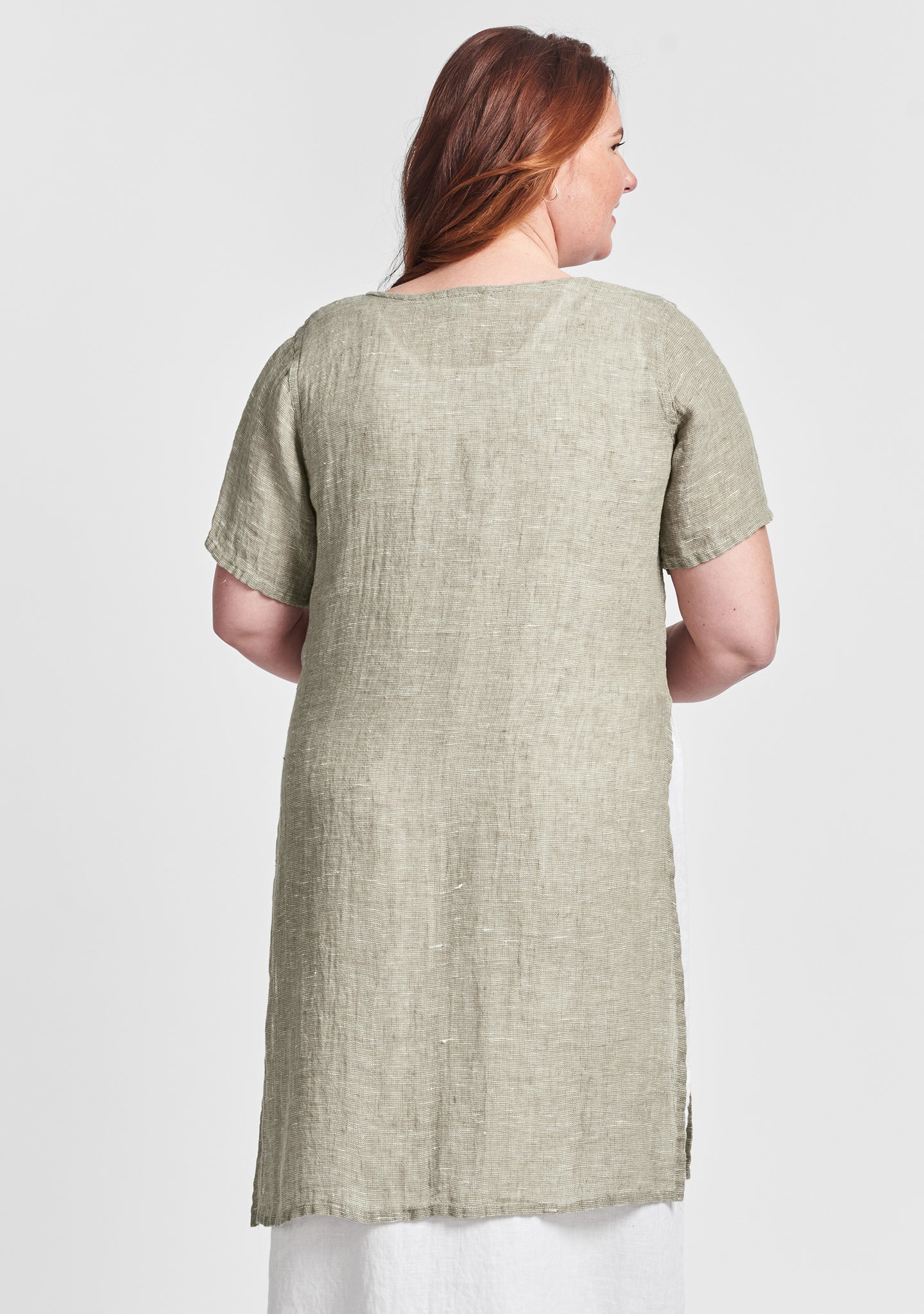 tempo tunic linen shirt details