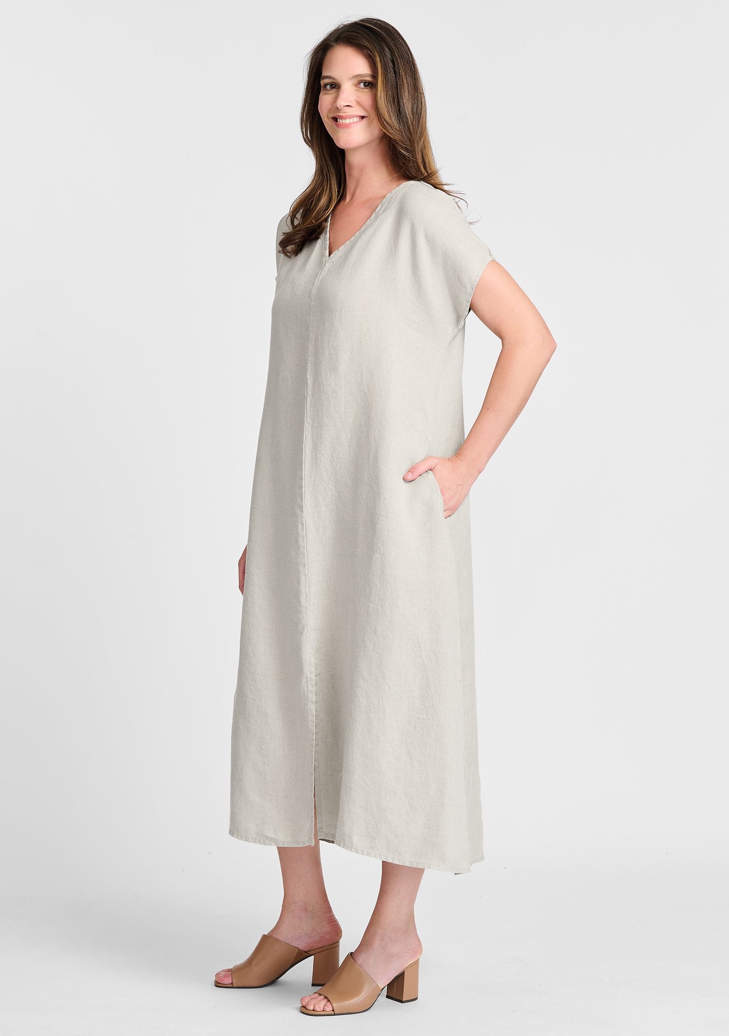 yara dress linen maxi dress details