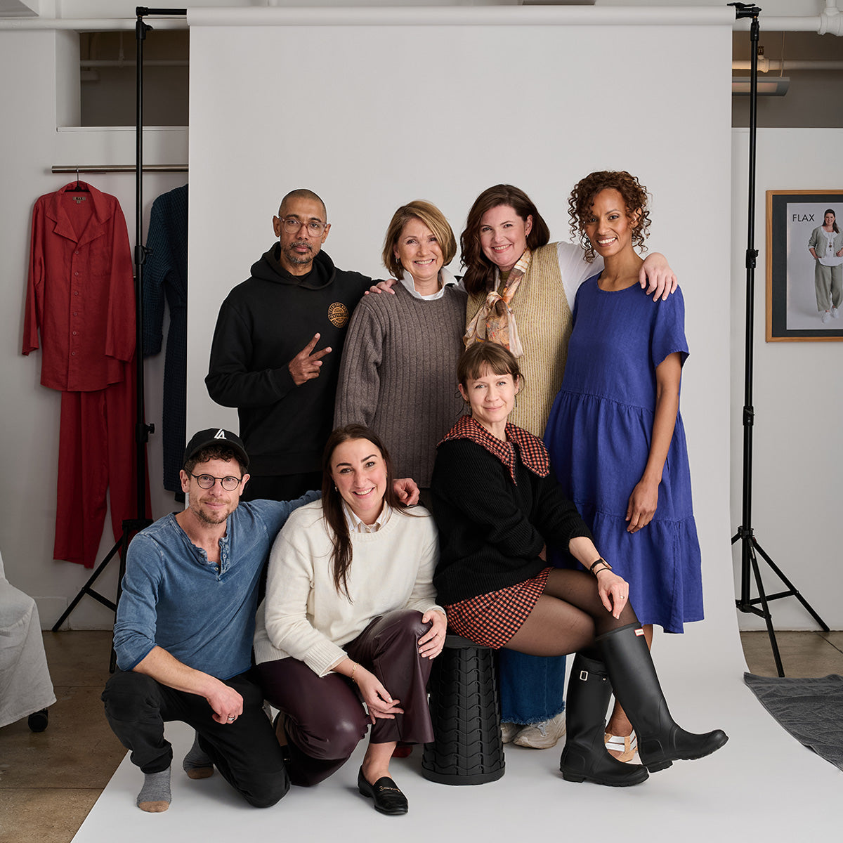 image of group of people on a photoshoot set