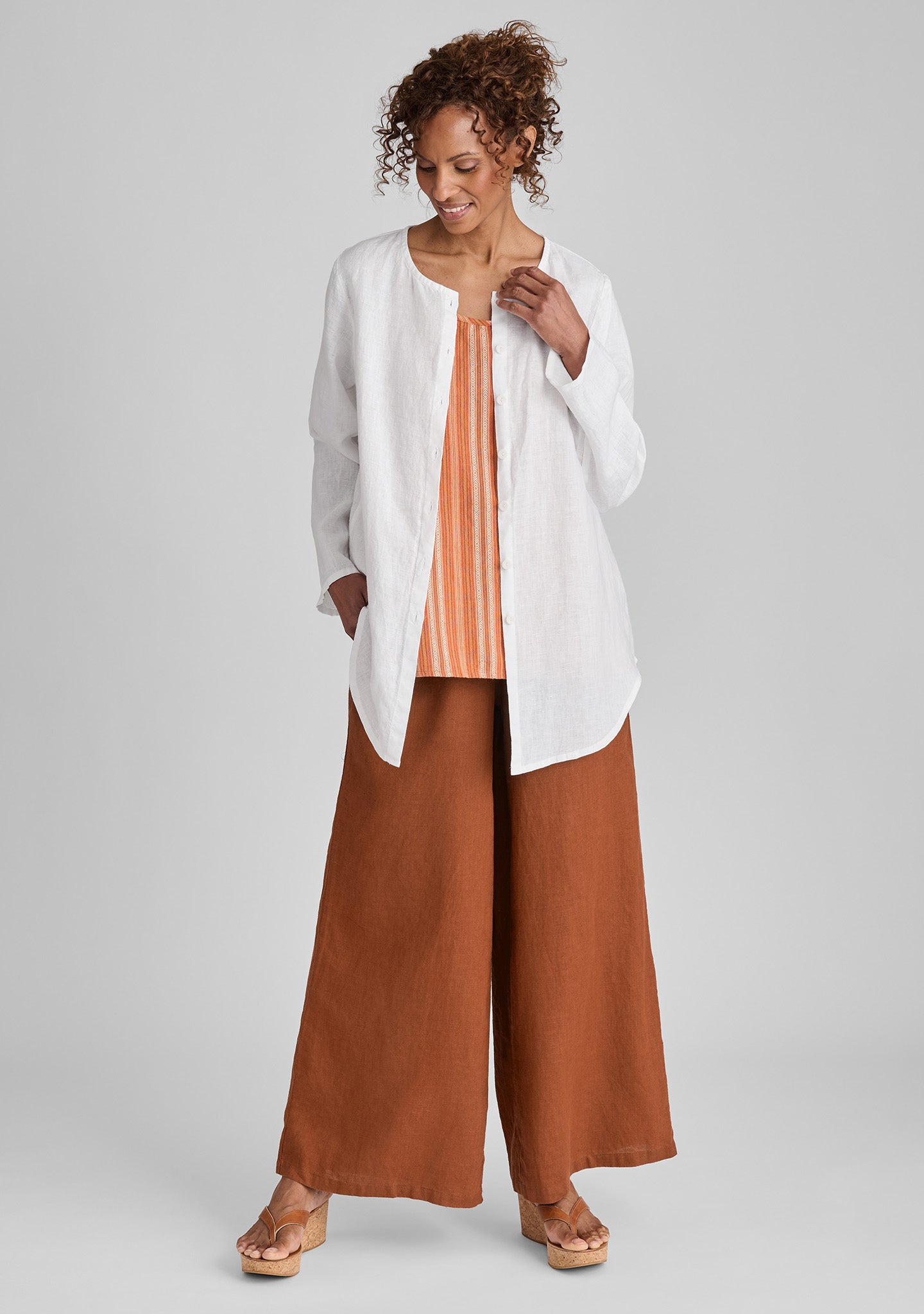 アットラスト 2025SS COTTON LINEN SLACKS アットラスト 2025SS COTTON