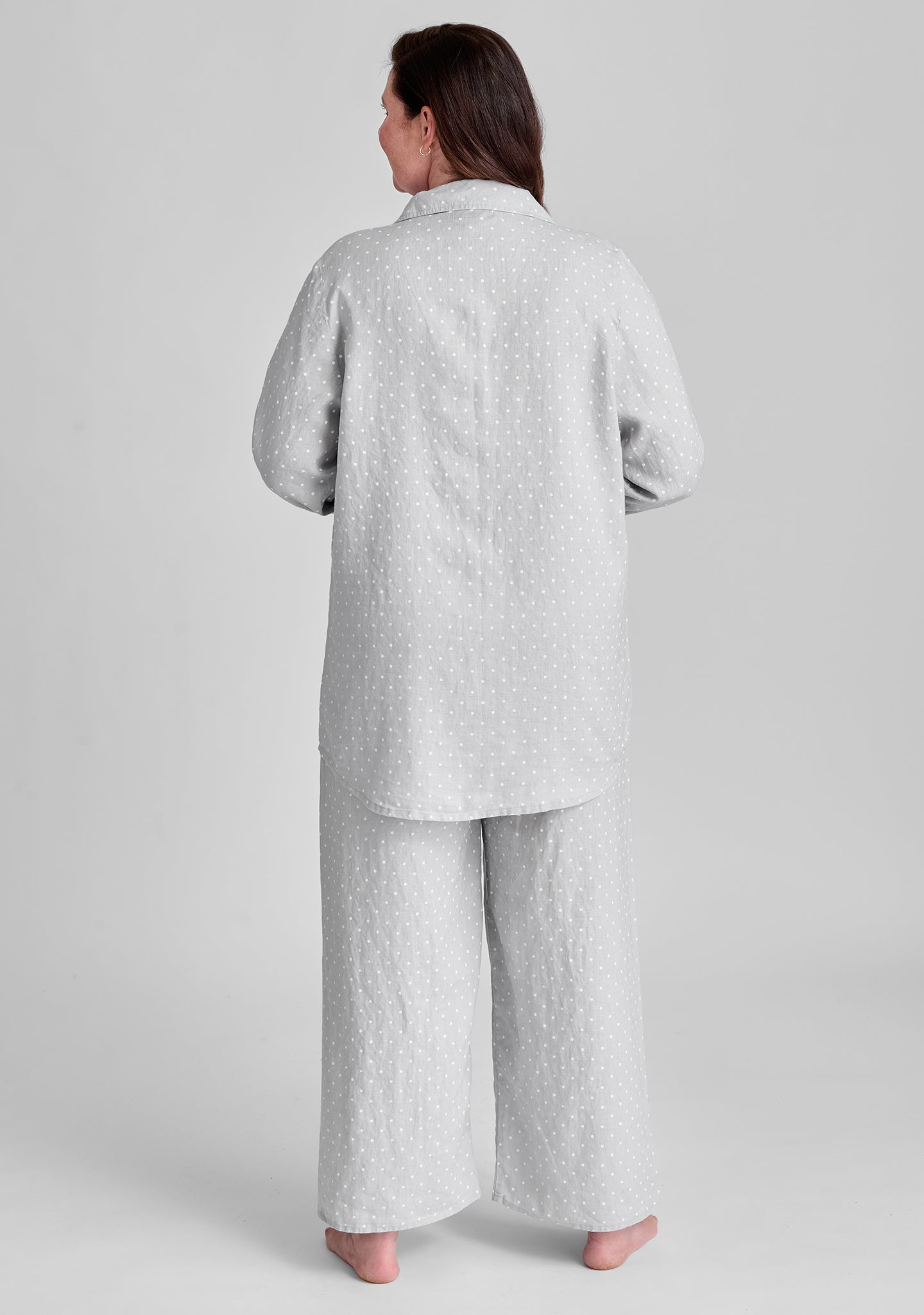 White discount linen pajamas