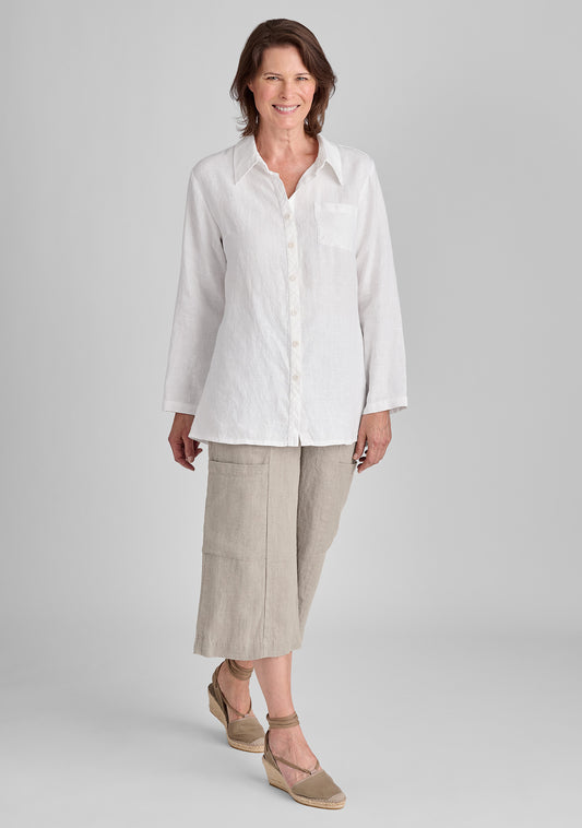 flattering crop linen pants natural