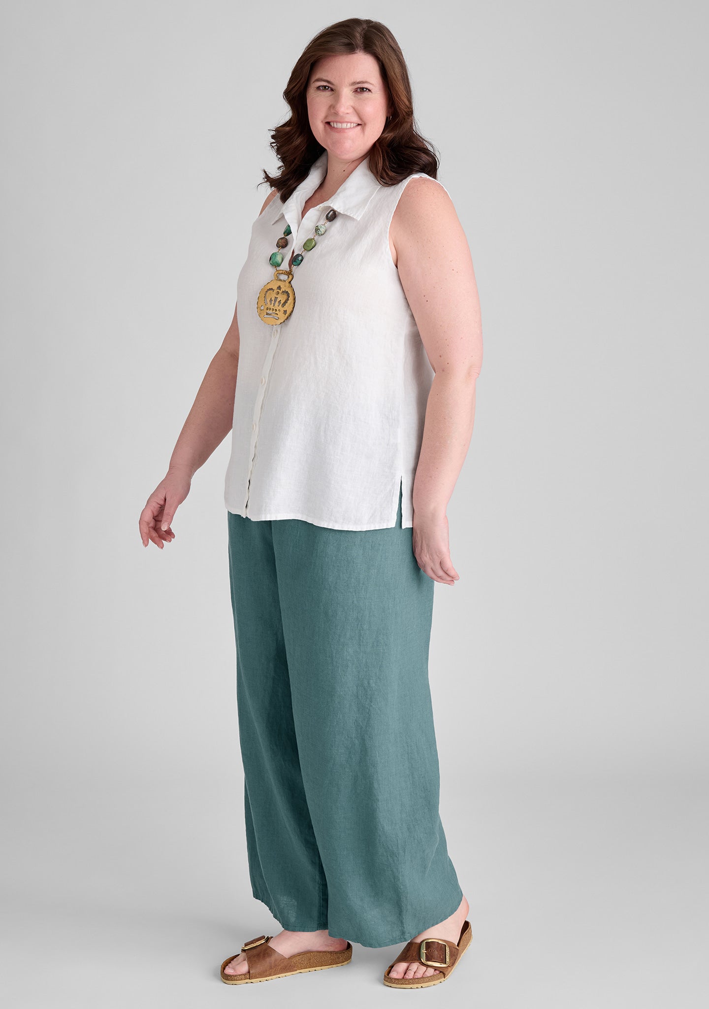 Boxd Down - Full Length Linen Pants - FINAL SALE - Patina