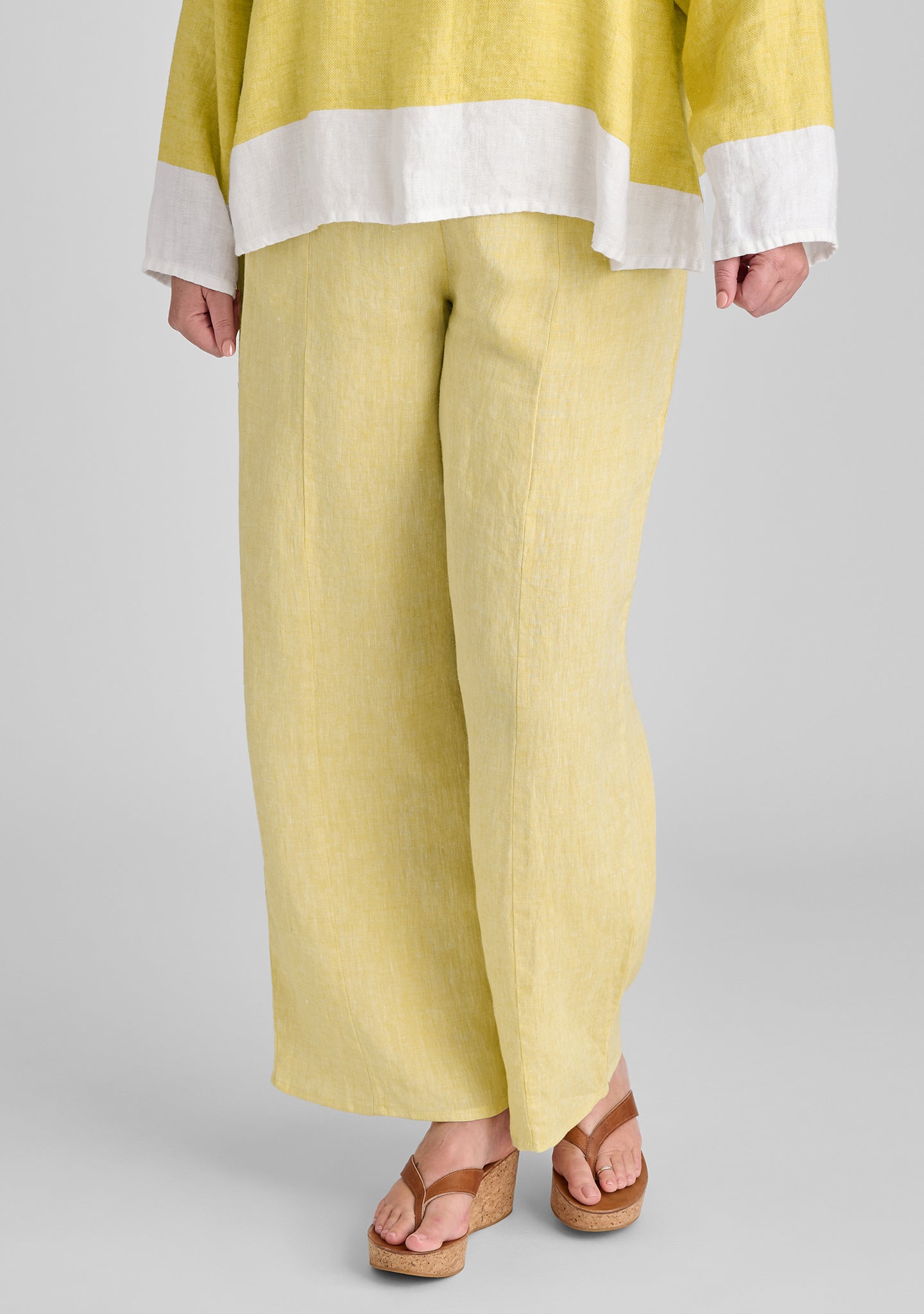 amelia pant linen pant yellow