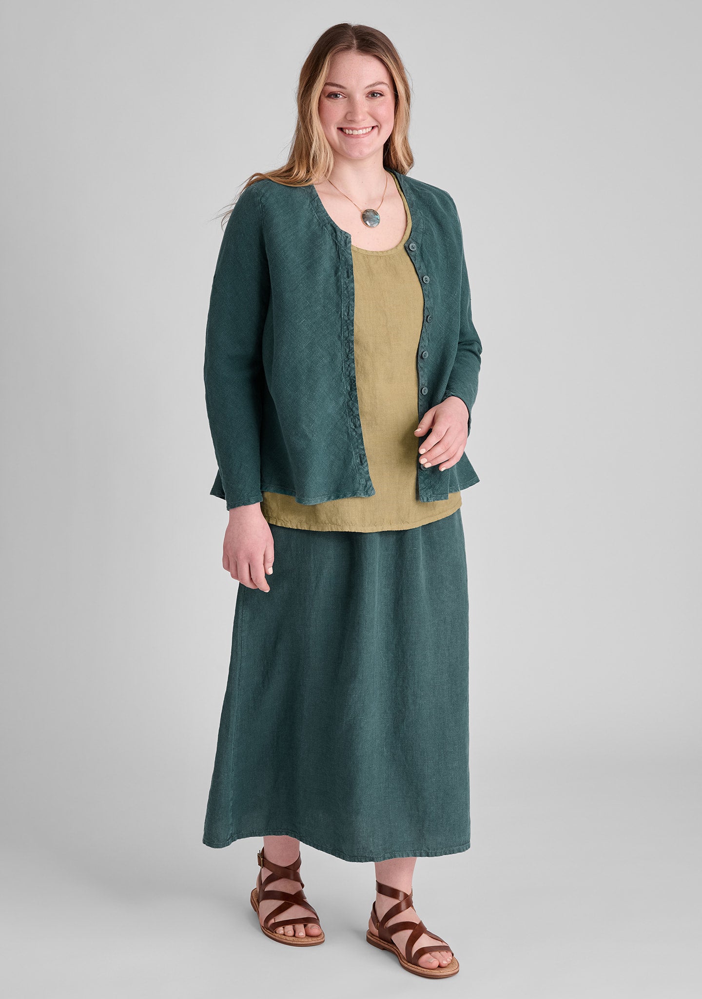 beneficial blouse linen cardigan details