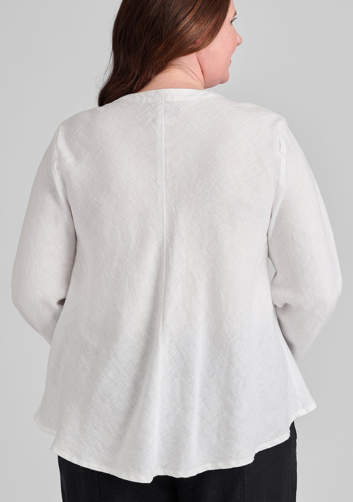 beneficial blouse linen cardigan details