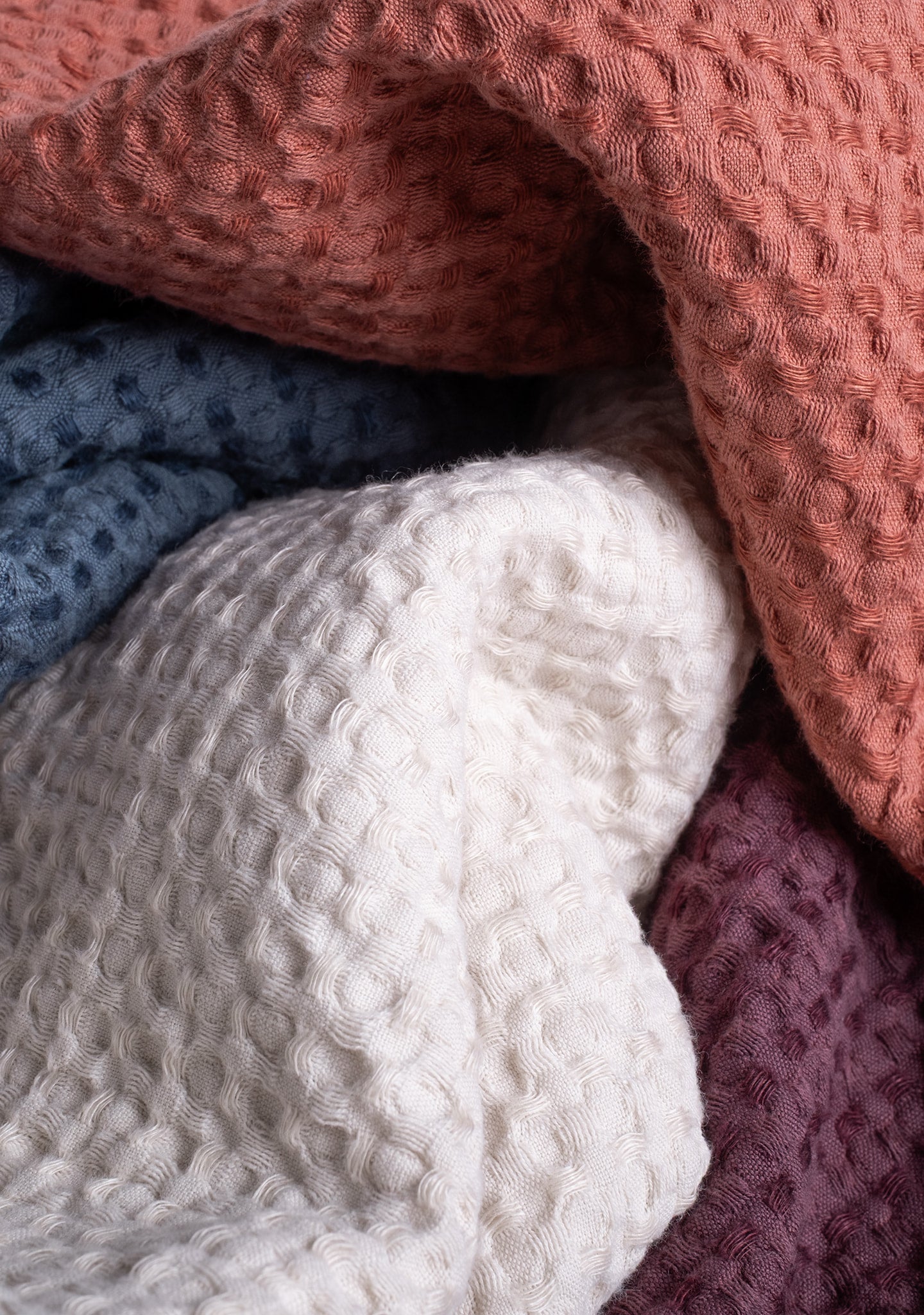 throw blanket linen cotton blend details