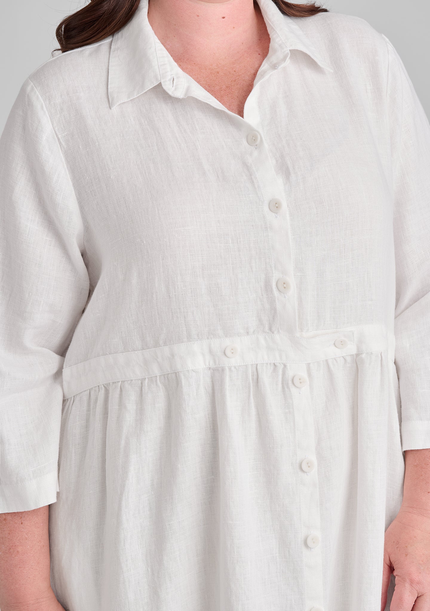 Button Down Dress - Linen Maxi Dress - FINAL SALE FLAX Button Down Dress - Linen Maxi Dress - FINAL SALE FLAX
