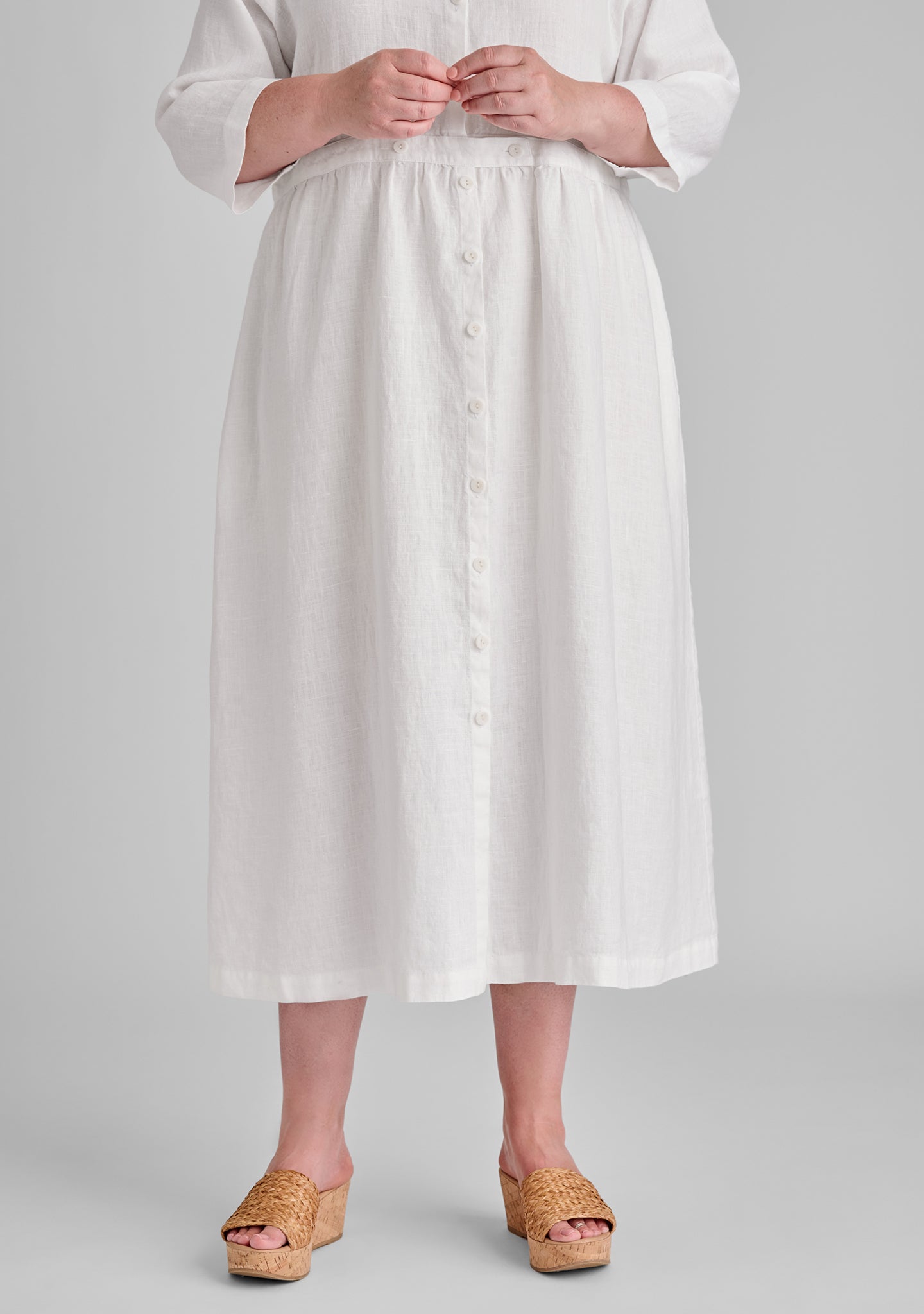 Button Down Dress - Linen Maxi Dress - FINAL SALE FLAX Button Down Dress - Linen Maxi Dress - FINAL SALE FLAX