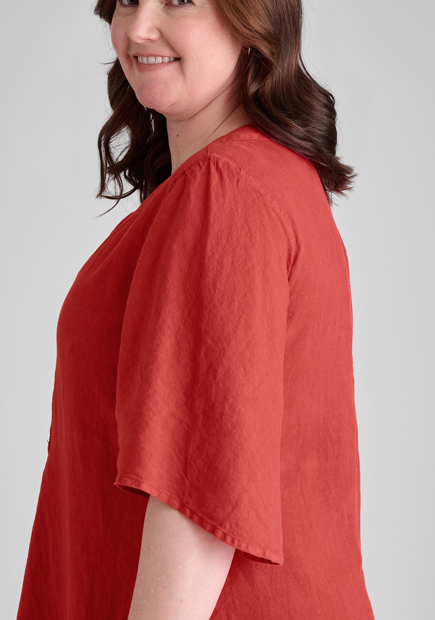 caftan dress linen maxi dress details