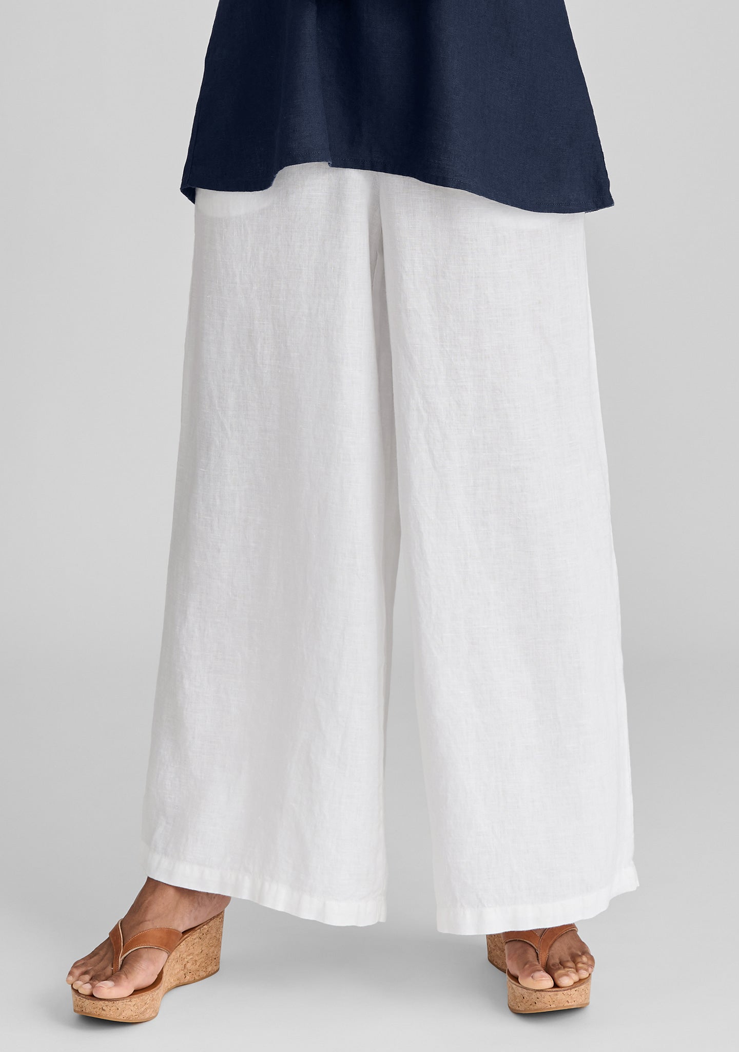 Carefree Pant - Full Length Linen Pants - FINAL SALE - White
