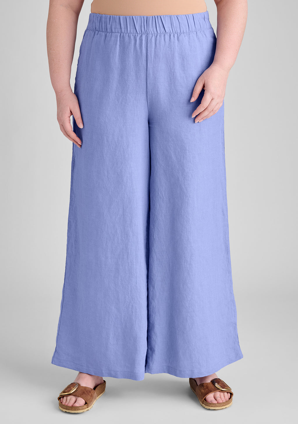 carefree pant full length linen pants details