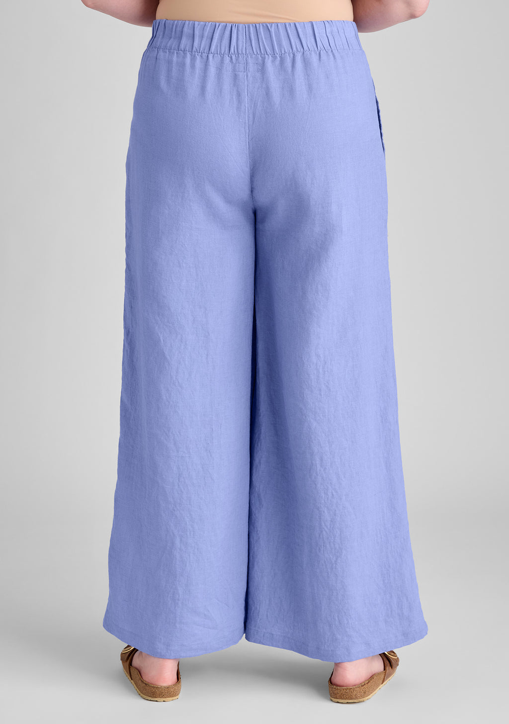 carefree pant full length linen pants details