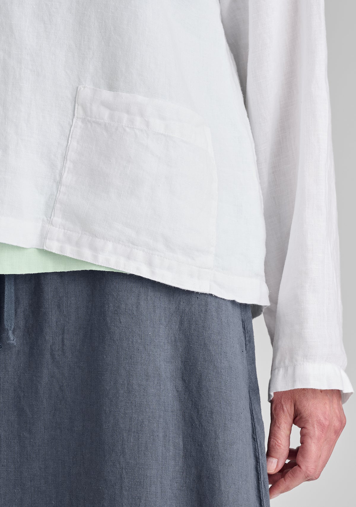 Chelsea Pullover - Long Sleeve Linen Shirt - FINAL SALE – FLAX