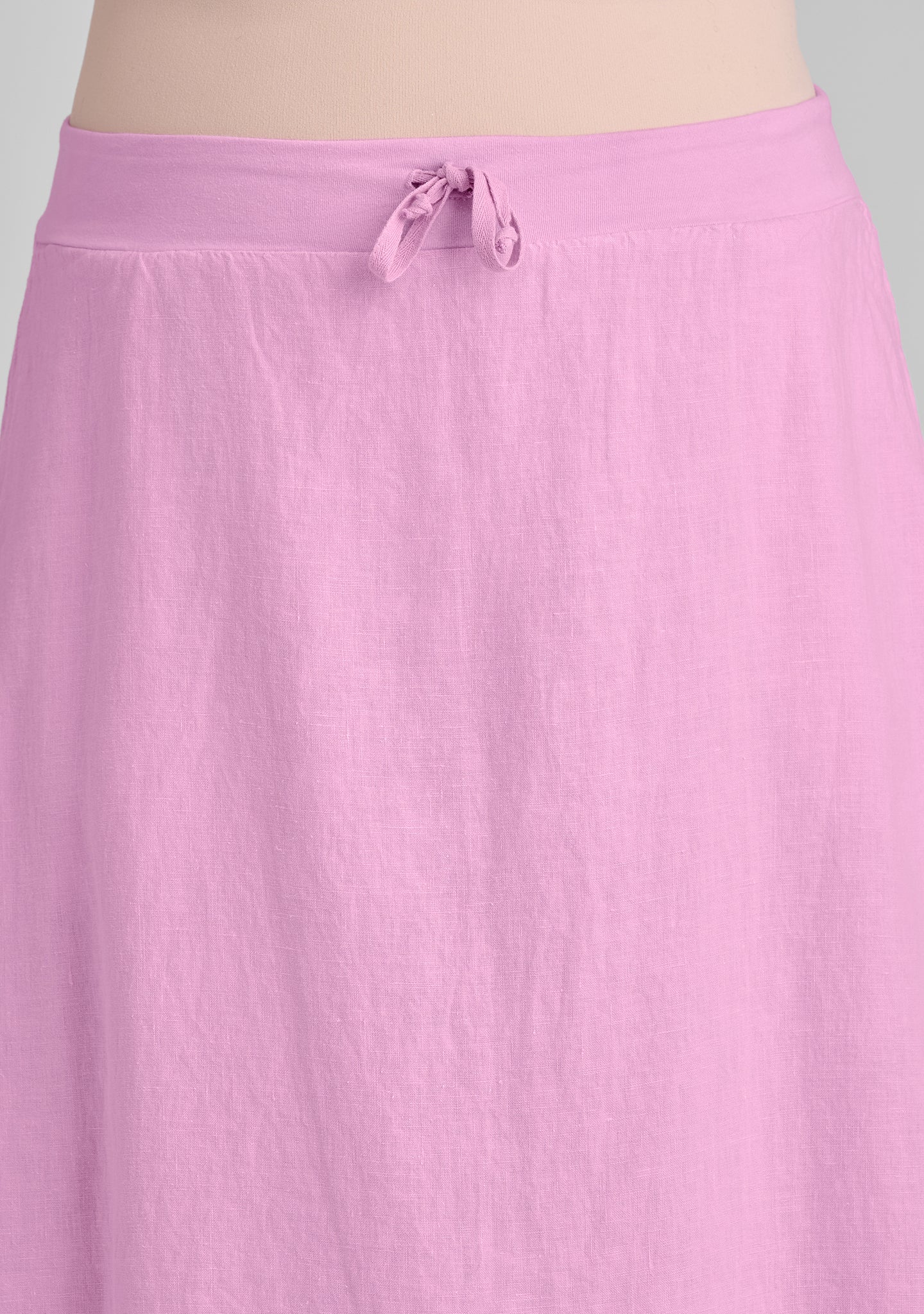 cinched skirt linen maxi skirt details