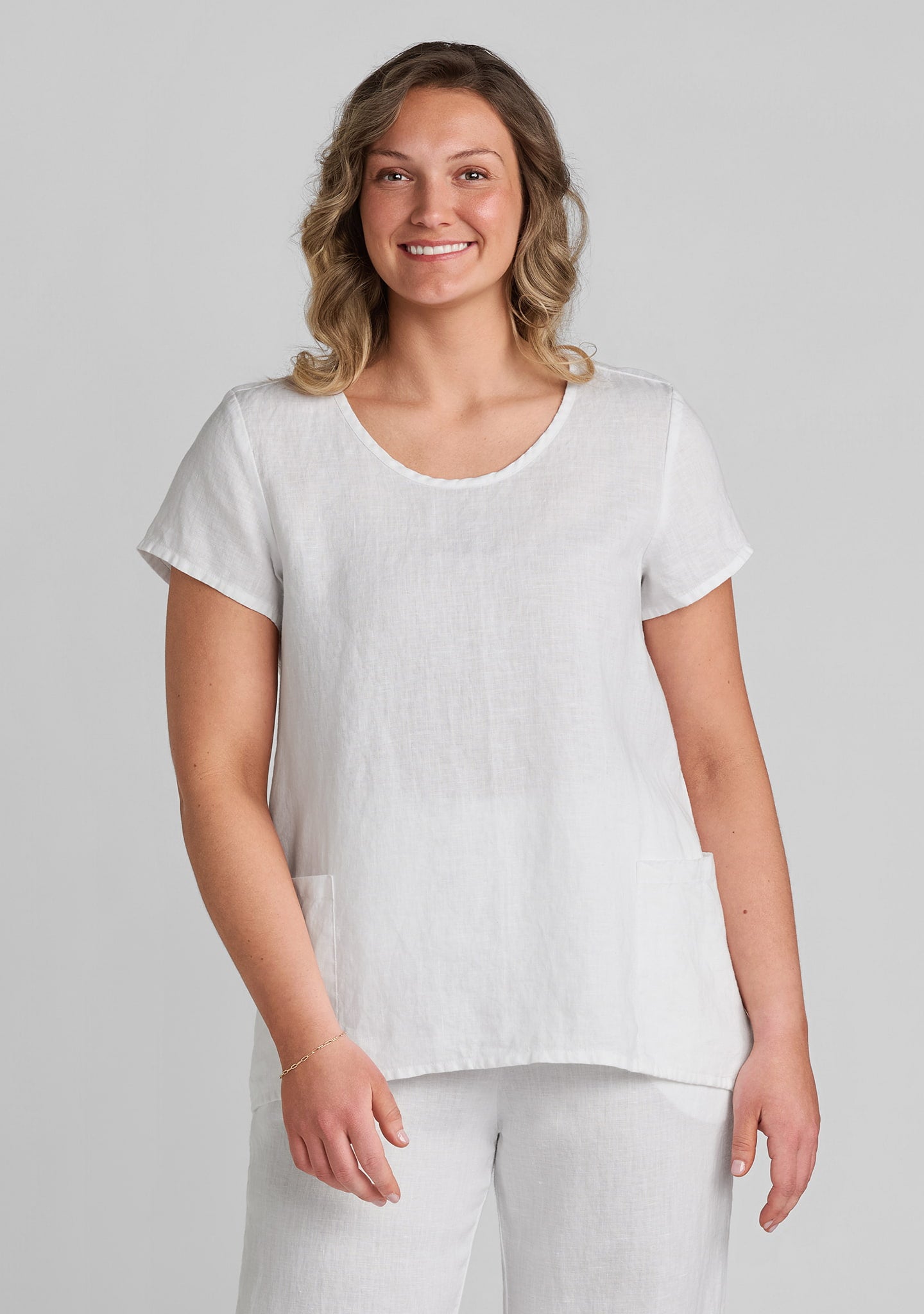 Cool Top - Linen Shirt - White