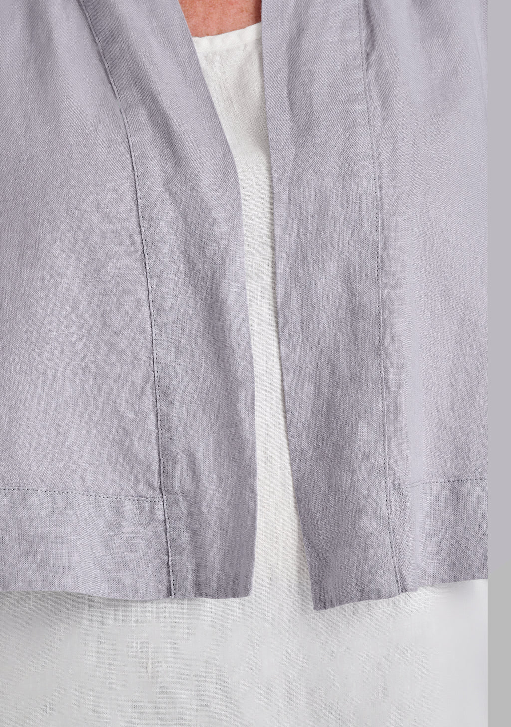 cropped cardigan linen cardigan details