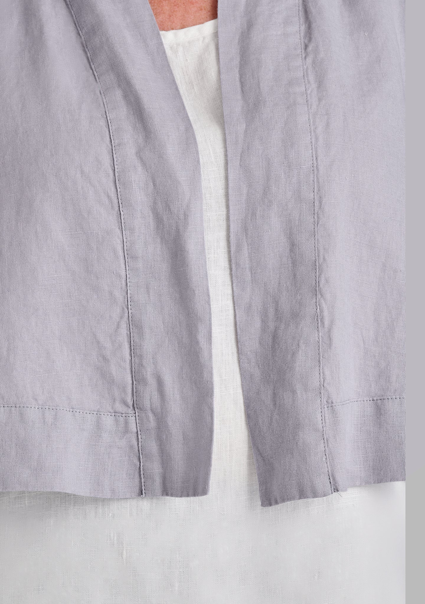 cropped cardigan linen cardigan details