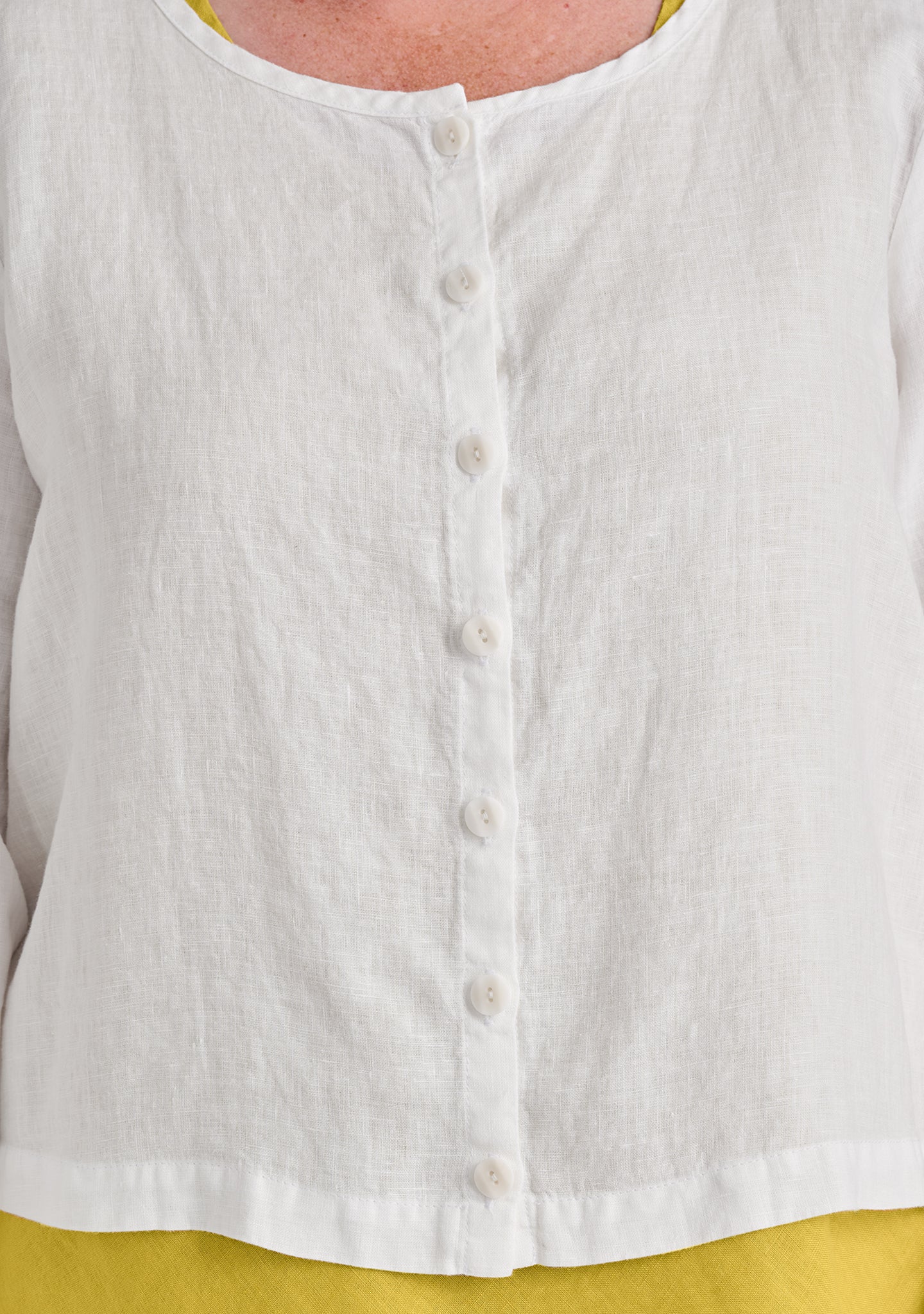 cute cardigan long sleeve linen blouse details