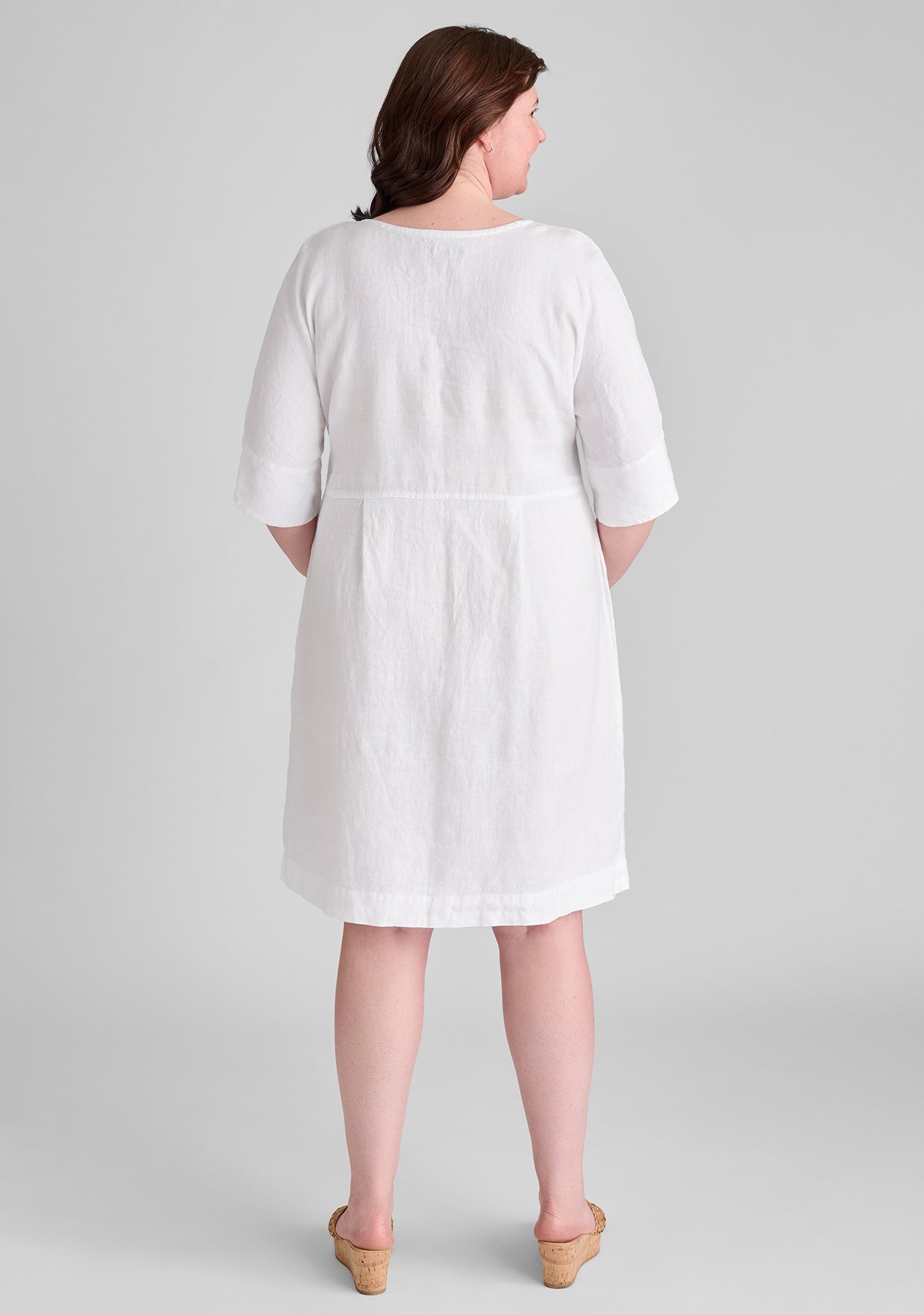 dolman dress linen dress details