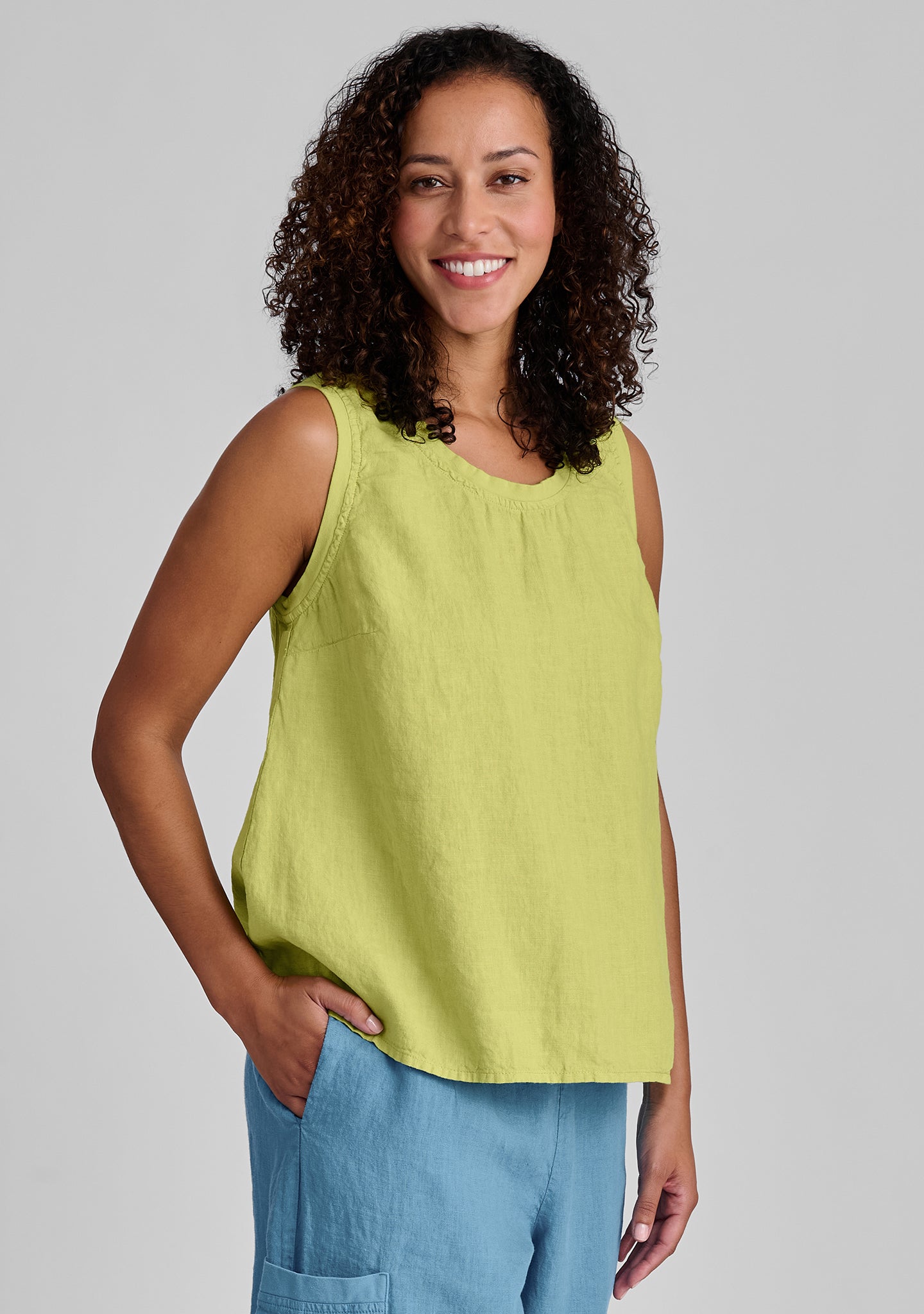 Linen Tank Tops For Women - FLAX