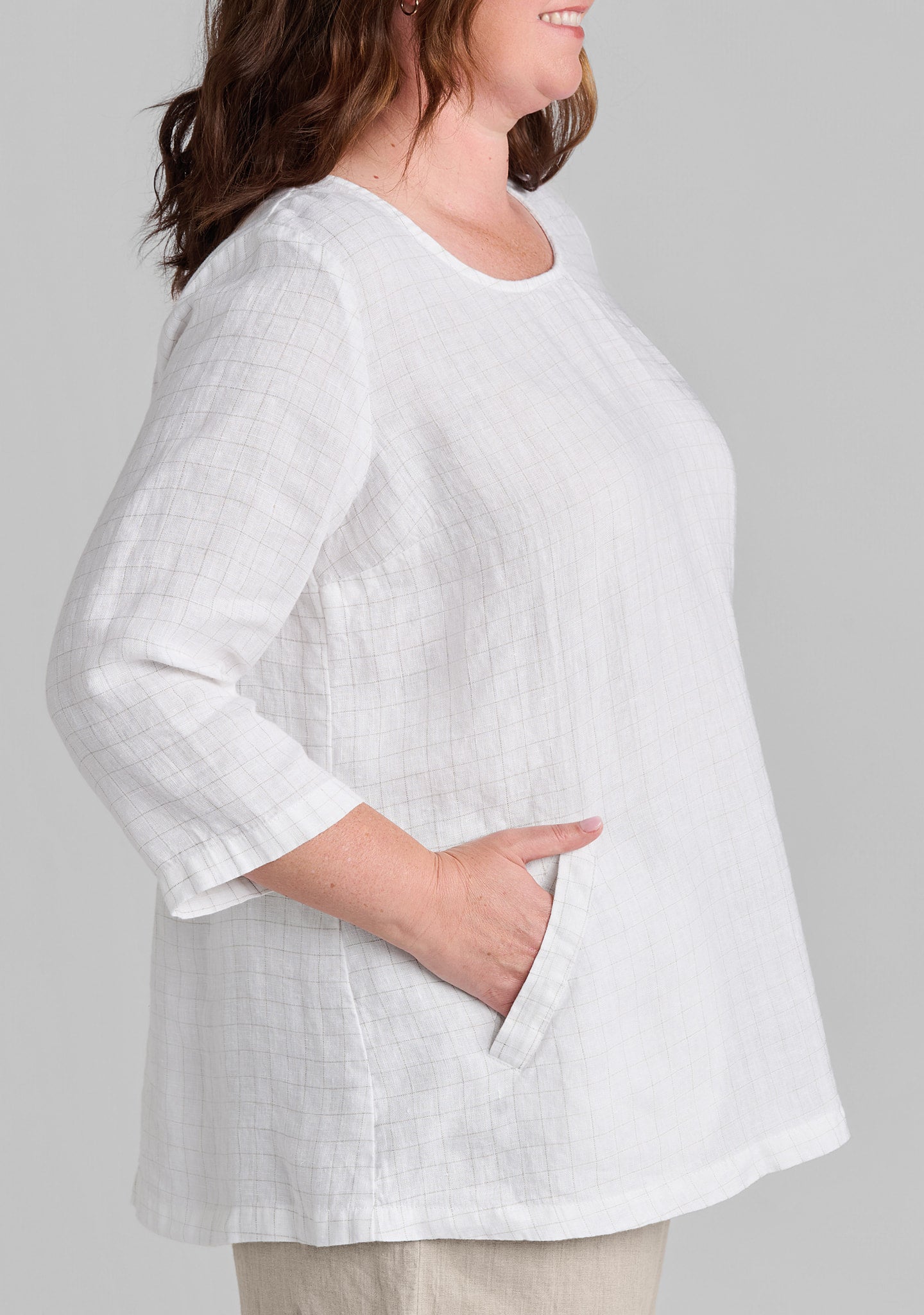 back up tunic linen tunic details