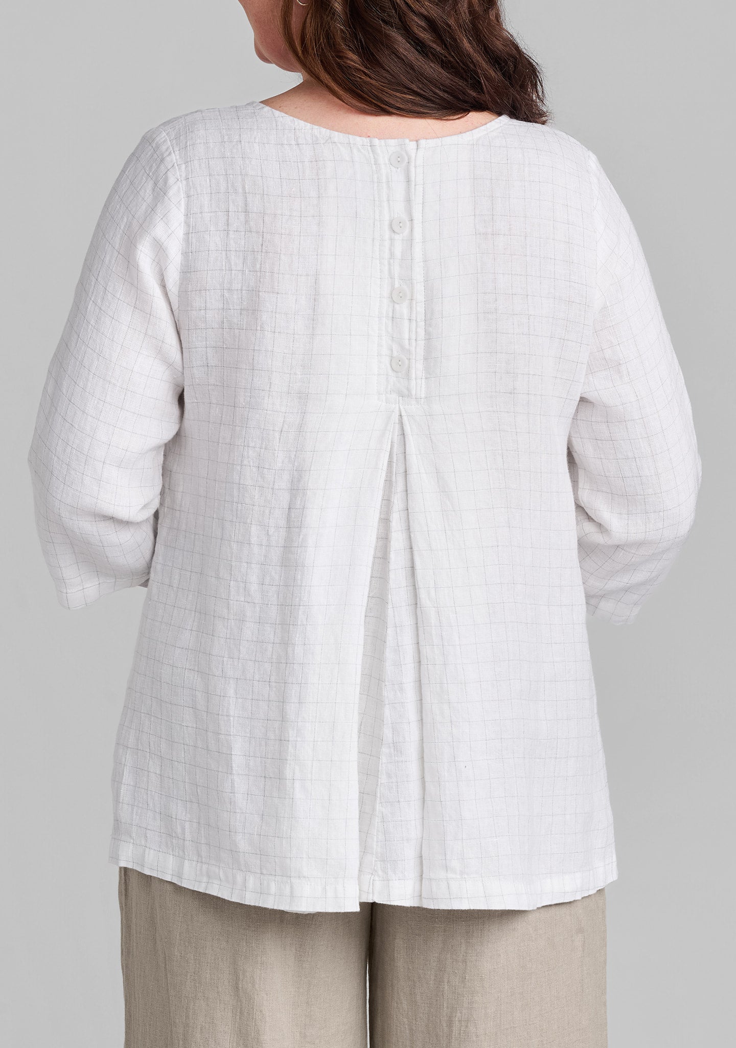 back up tunic linen tunic details