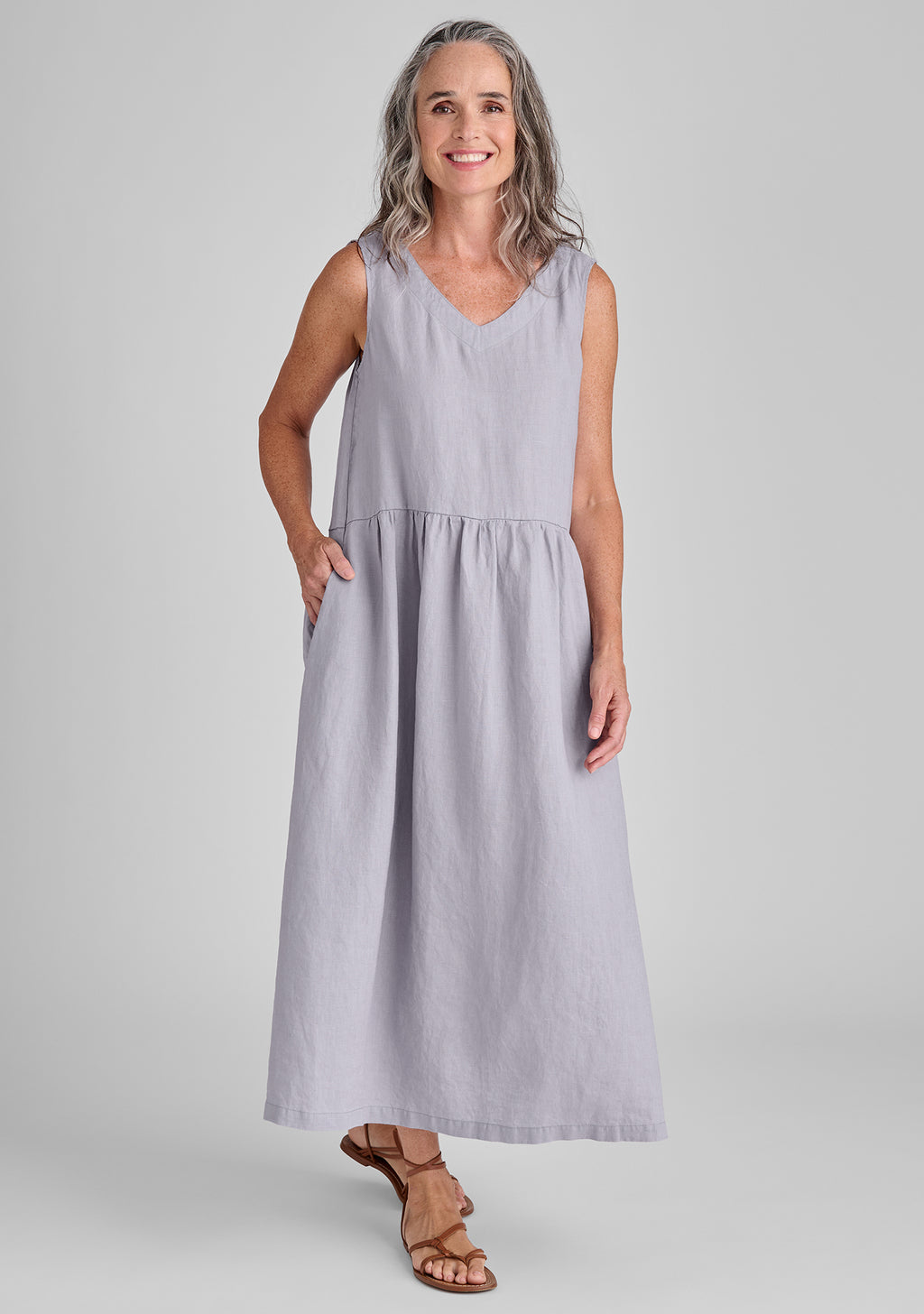 Flax-Full Dress - Linen Maxi Dress