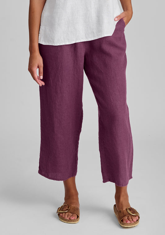 Whole Earth Provision Co.  FLAX FLAX Women's Pocketed Ankle Pants
