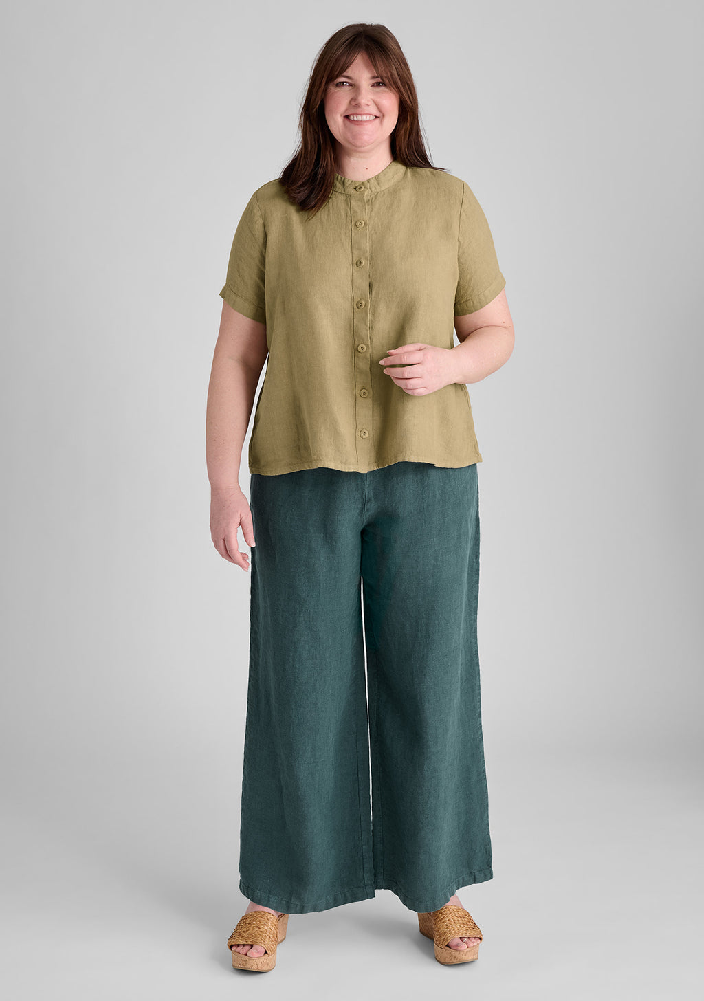 flowing pant linen pants details