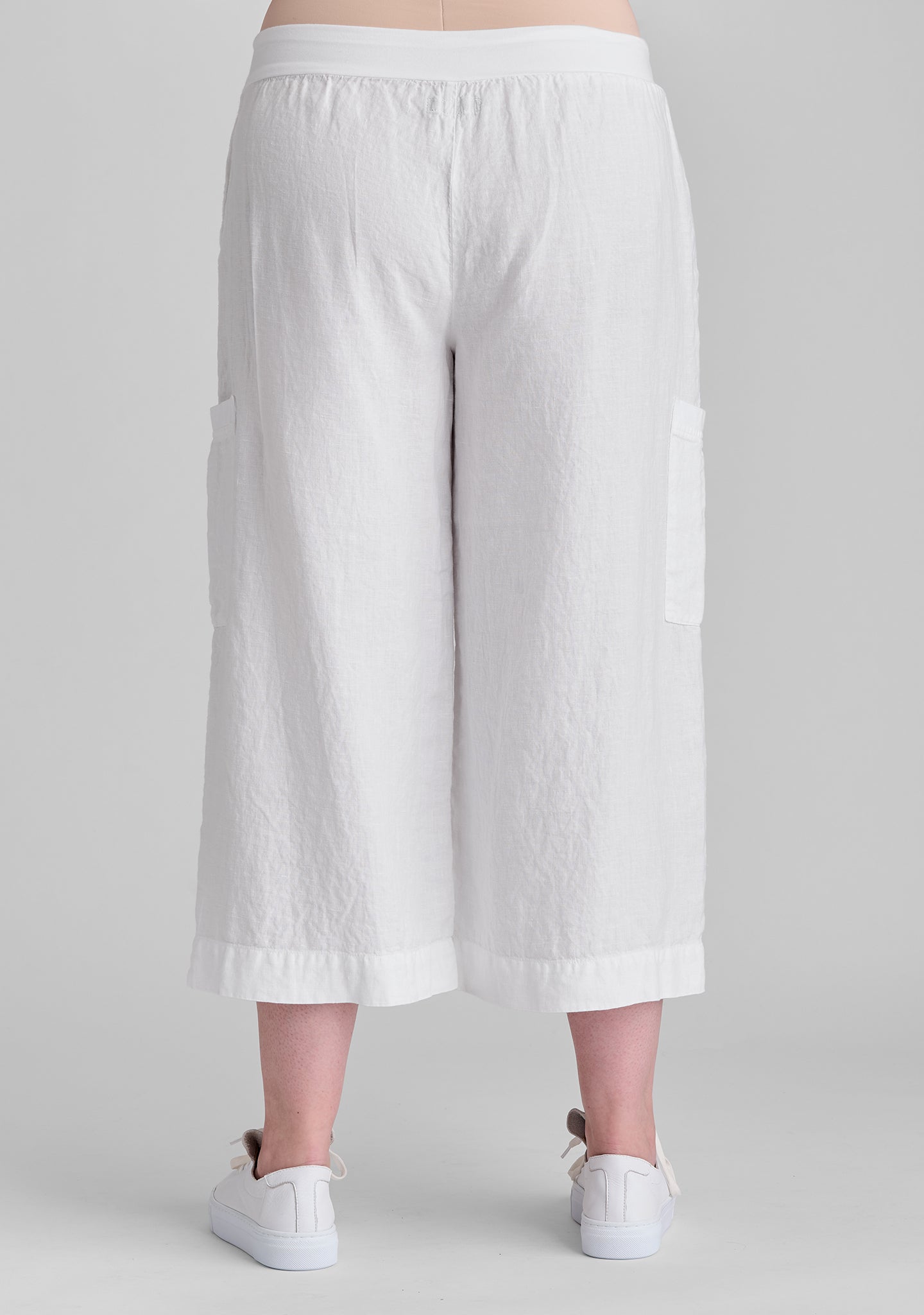 full time pant linen drawstring pants details