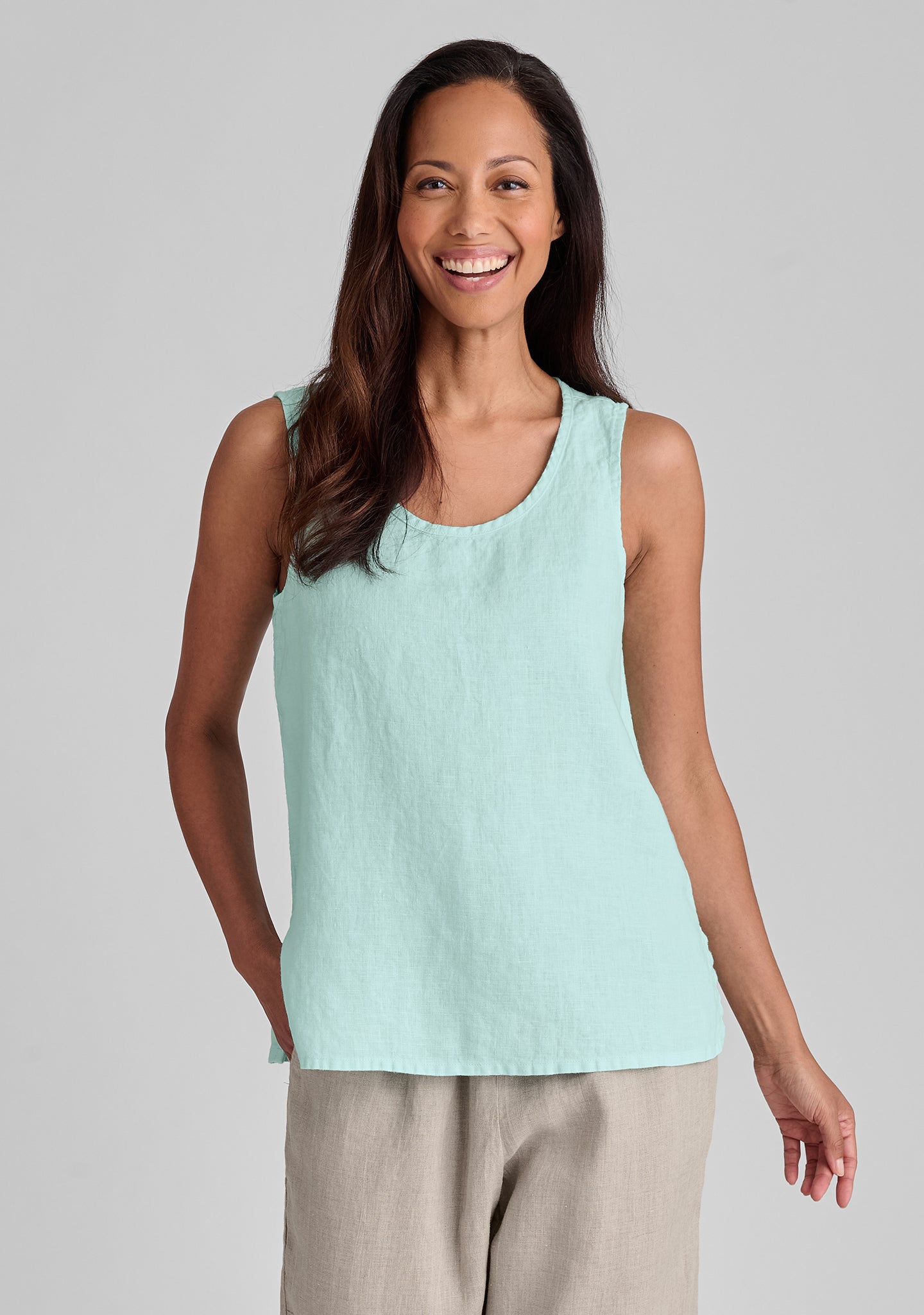 Linen Tank Tops For Women - FLAX