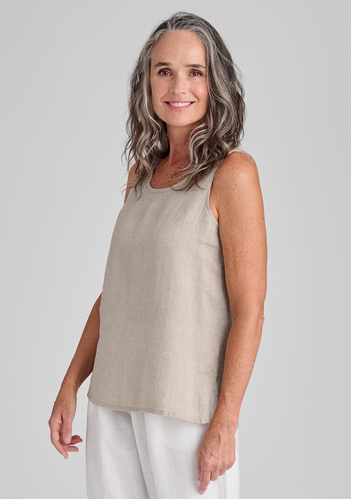 Fundamental Tank - Linen Tank Top – FLAX