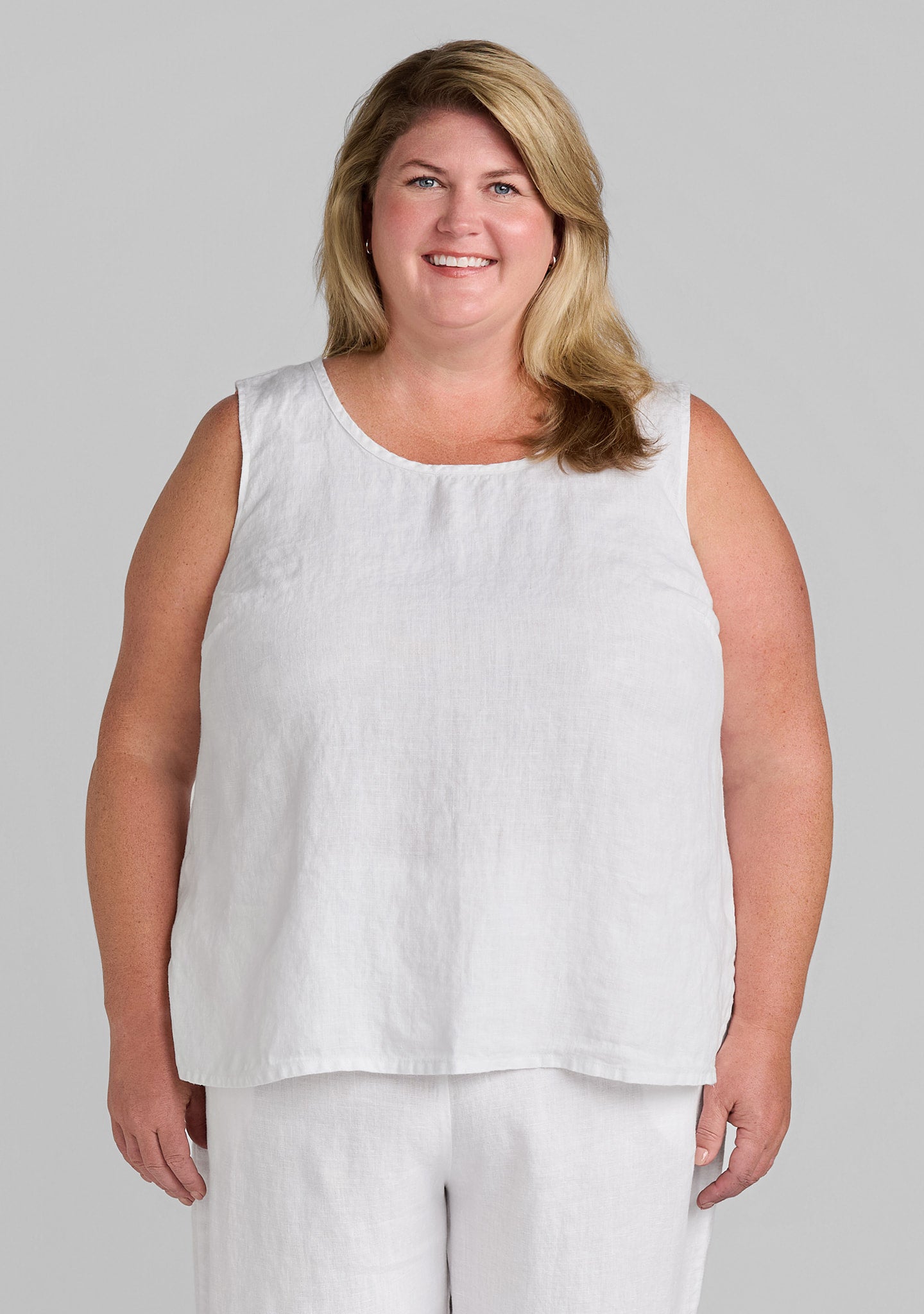 Fundamental Tank - Linen Tank Top – FLAX