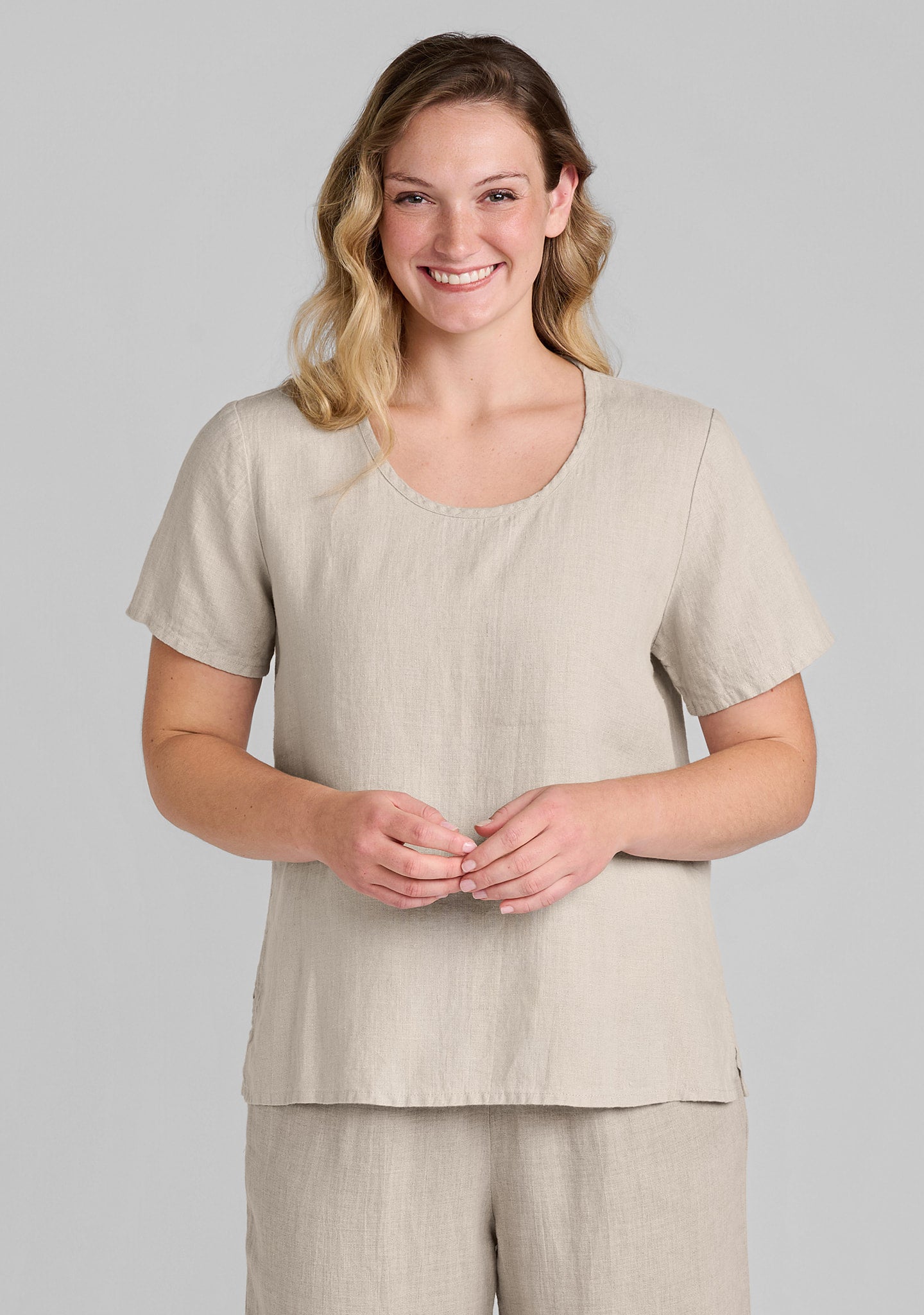 fundamental tee linen t shirt details