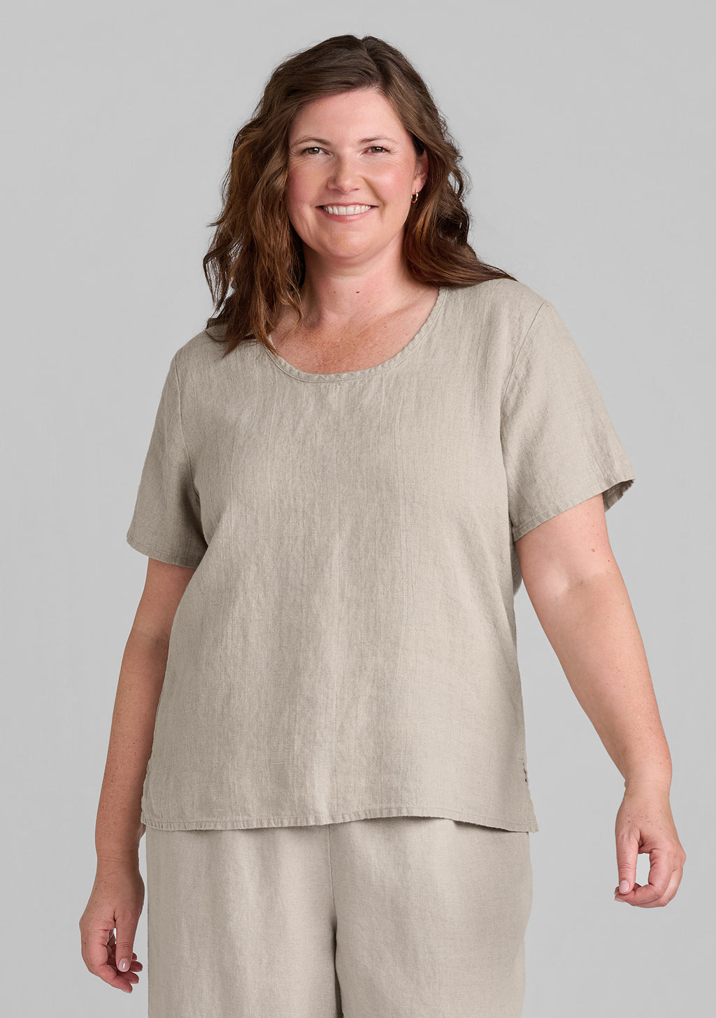 fundamental tee linen t shirt details