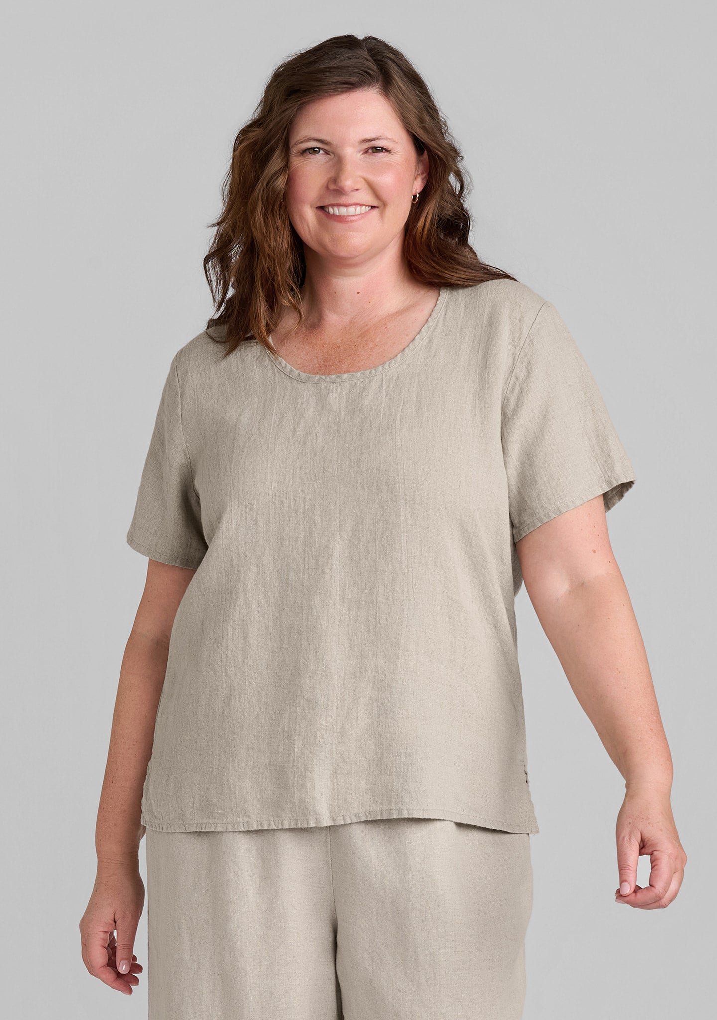 fundamental tee linen t shirt details