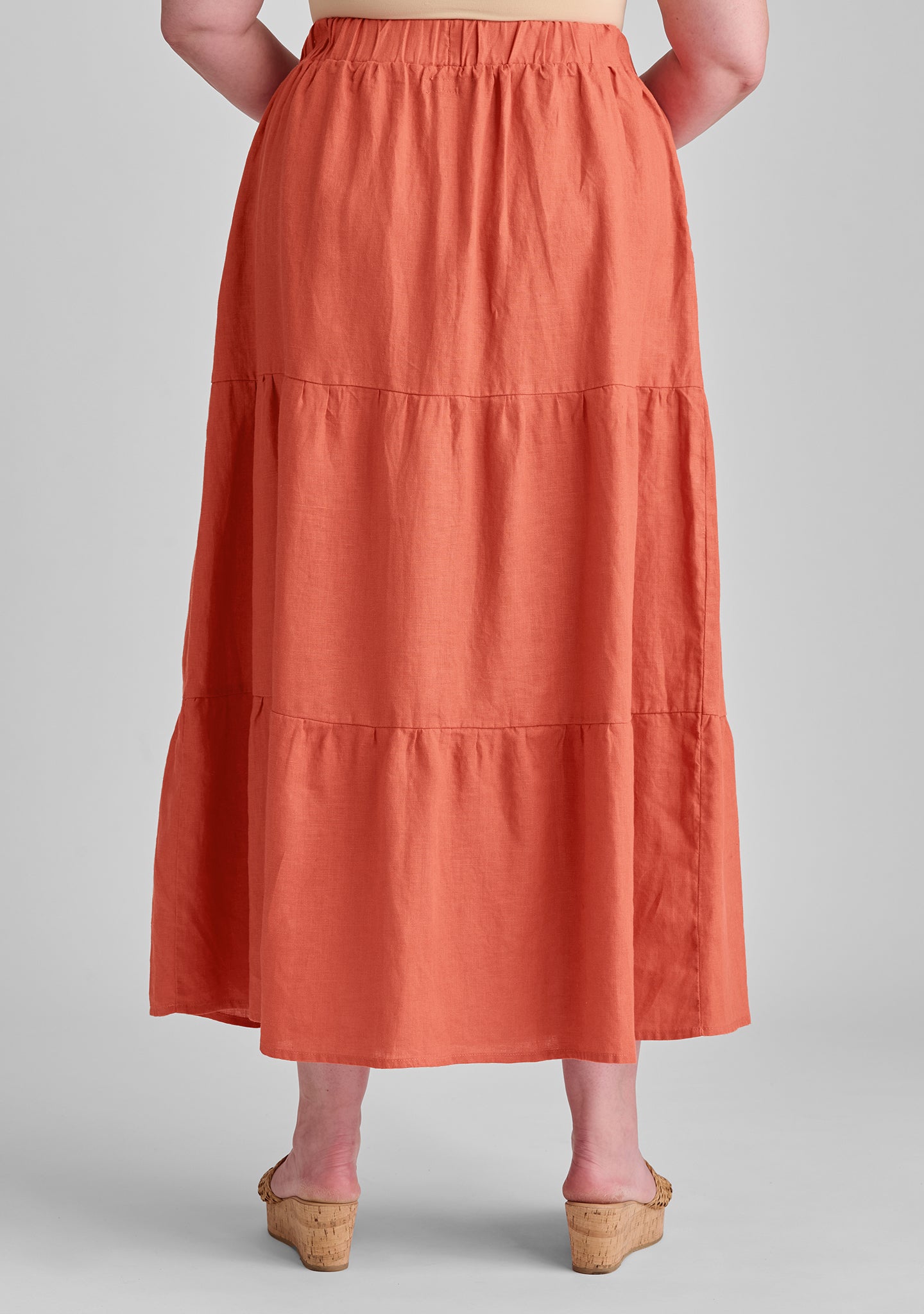 gaia skirt linen maxi skirt details