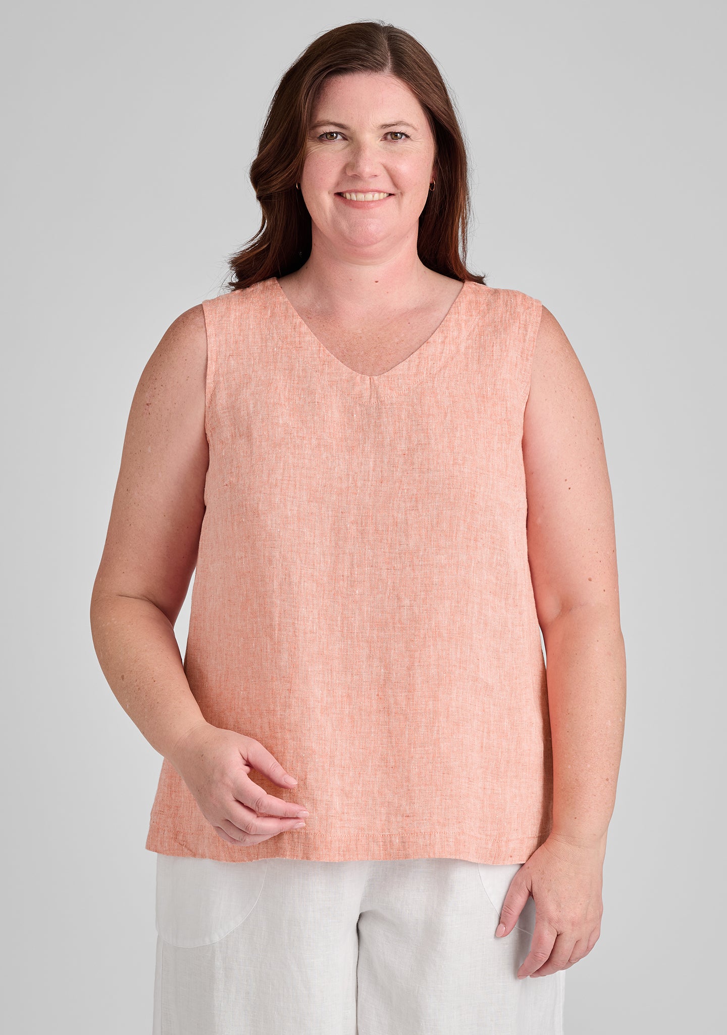 Gem Tank - Linen Tank - FINAL SALE - Koi Yarn Dye